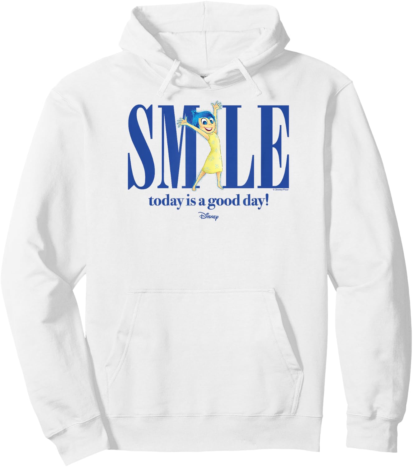 Inside Out 2 - Joy Movie Character Smile Today is A Good Day Hoodie - Hoodie | White