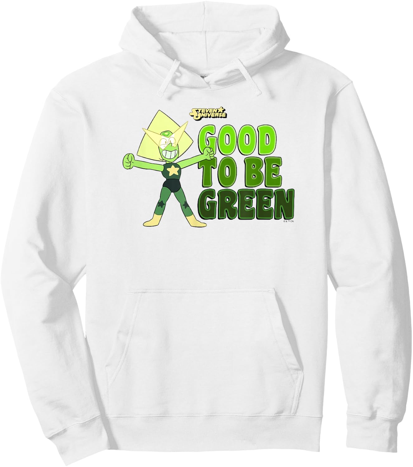 Steven Universe St. Patrick's Day Peridot Good to Be Green! Hoodie - Hoodie | White