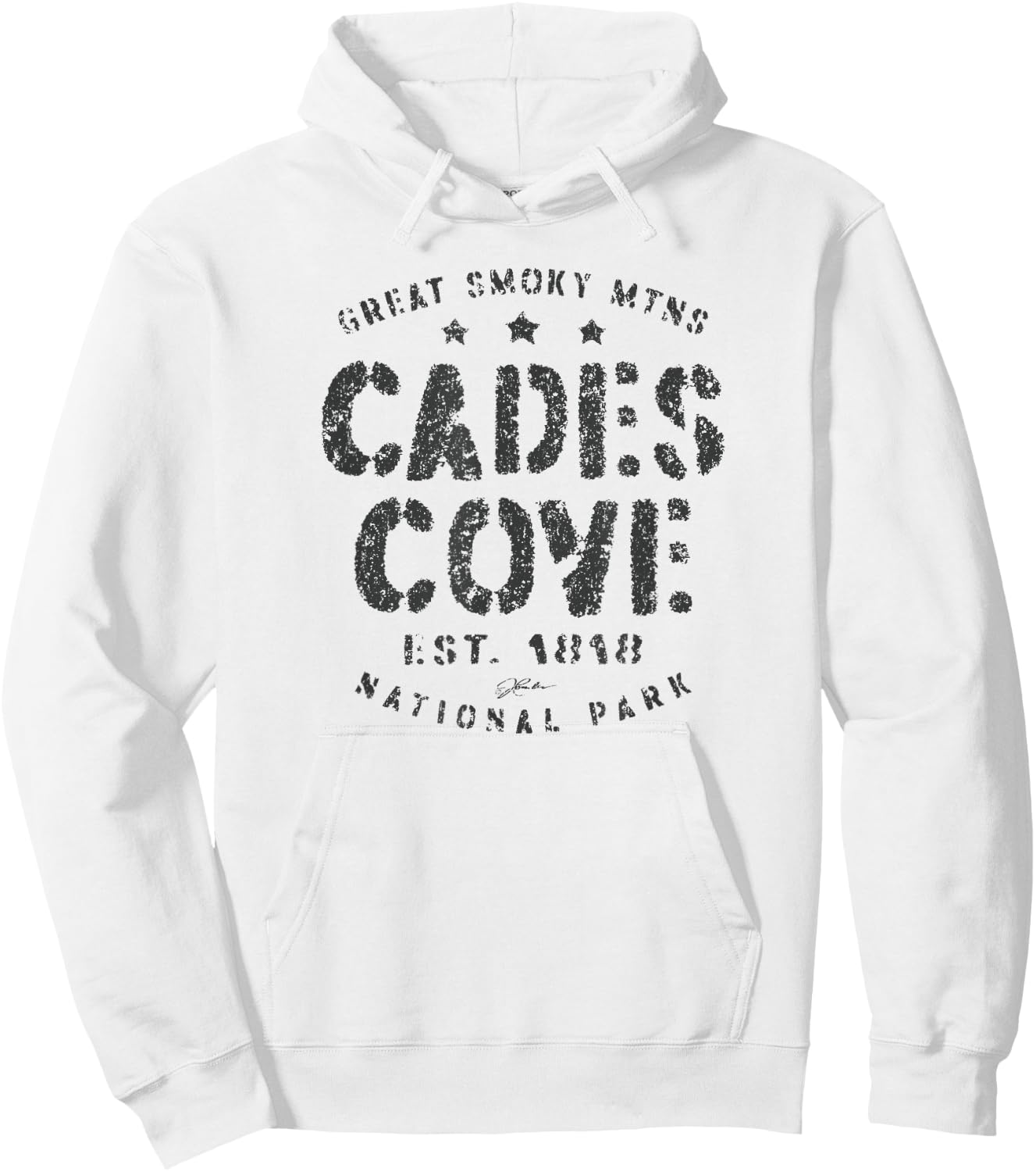 JCombs: Cades Cove, TN, Great Smoky Mountains National Park Hoodie - Hoodie | White