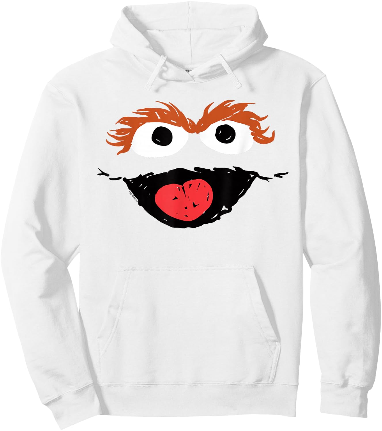 Sesame Street Oscar Crayon Sketch Halloween Costume Hoodie - Hoodie | White