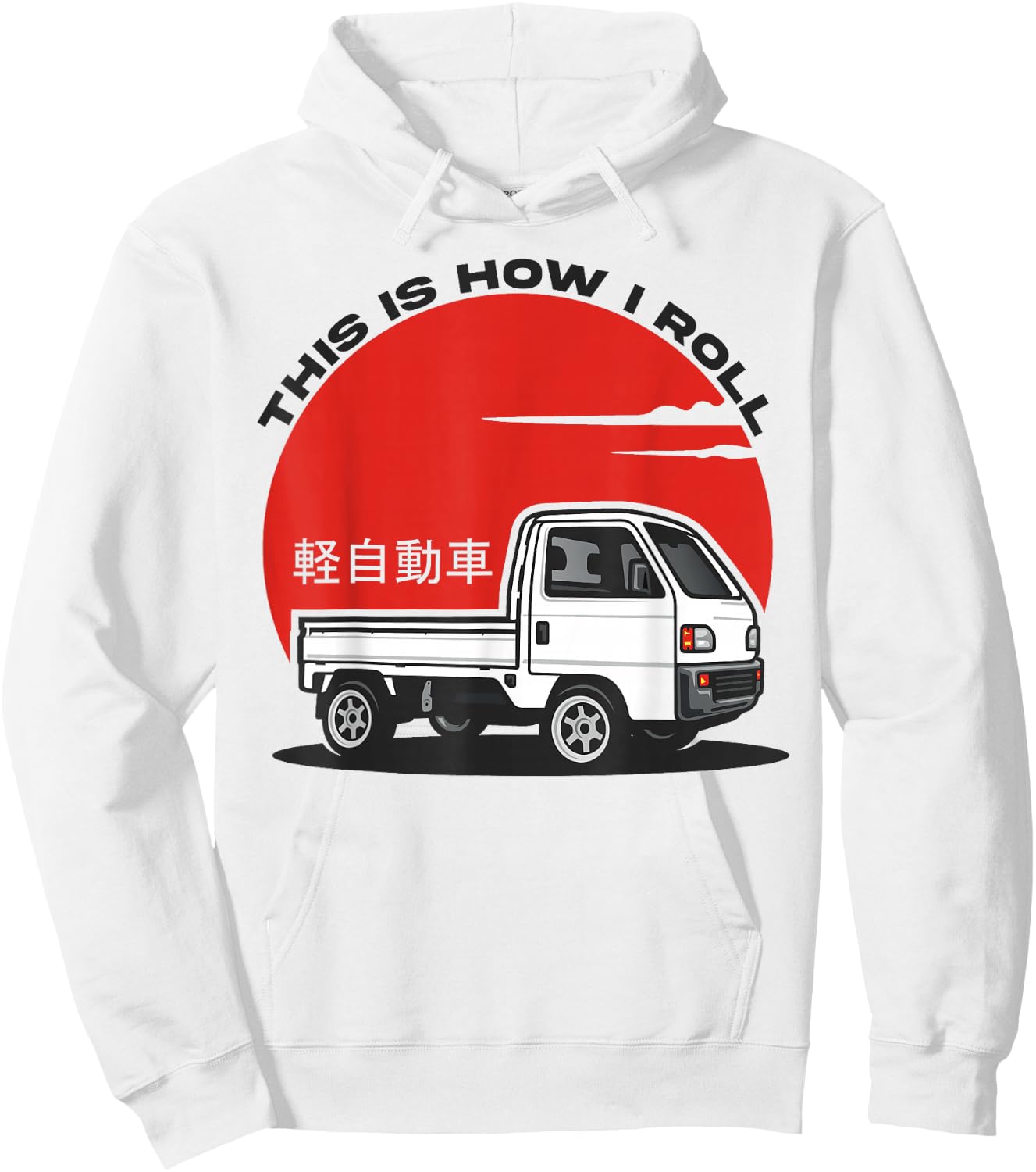 Japan Mini Truck Kei Car Cab Over Compact 4wd Off Road Truck Hoodie - Hoodie | White