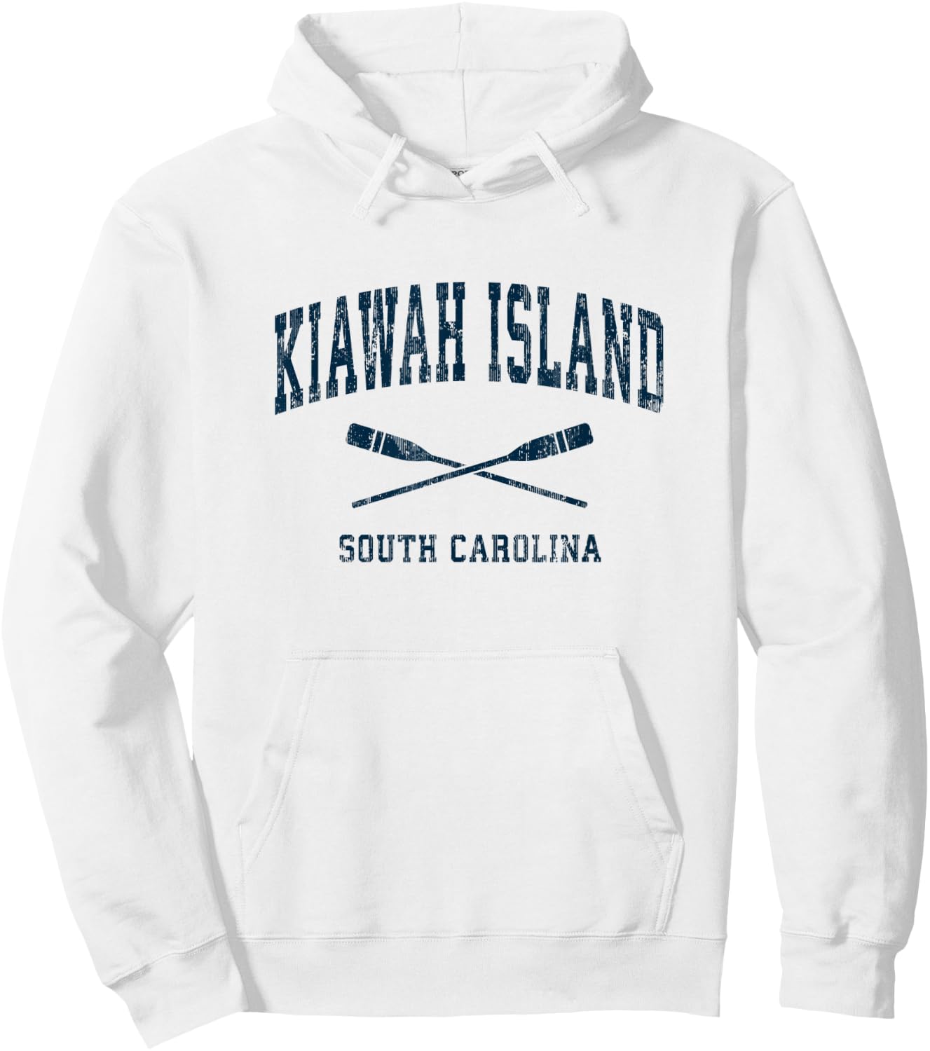 Kiawah Island South Carolina Vintage Nautical Paddles Sports Hoodie - Hoodie | White