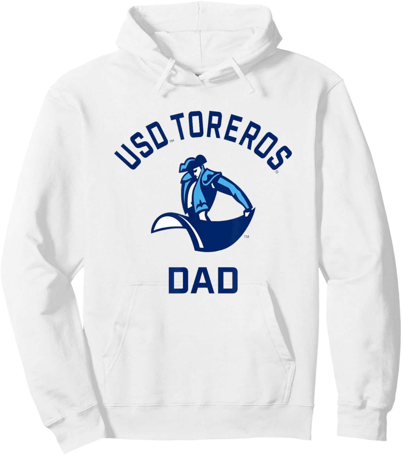 University of San Diego Toreros Arched Dad Hoodie - Hoodie | White