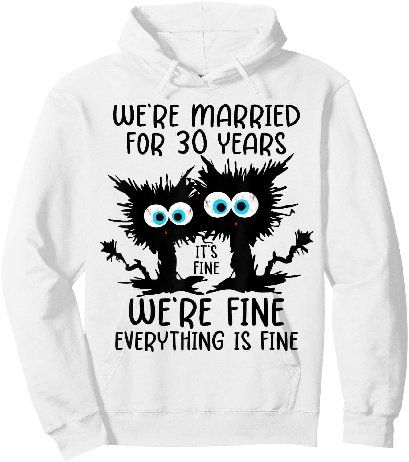 Pearl Wedding We're Married For 30 Years Hoodie - Hoodie | White