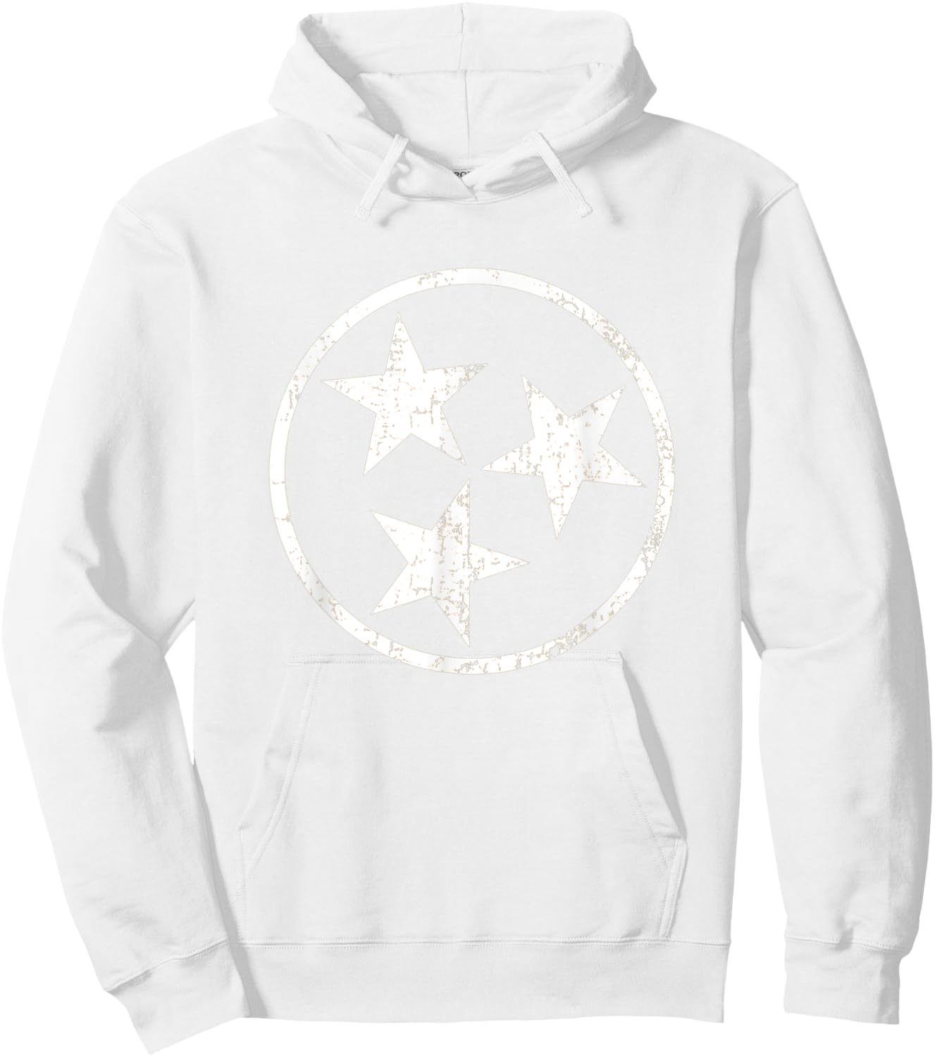 Orange Tennessee Flag Volunteer State Stars Vintage Hoodie - Hoodie | White