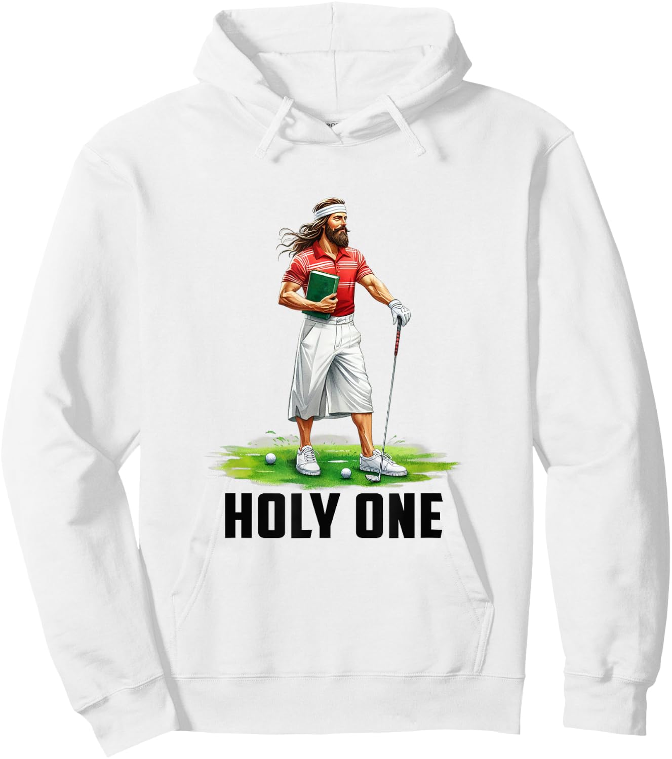 Jesus Golf Holy One Christian God Golfers Golfing Christ Hoodie - Hoodie | White
