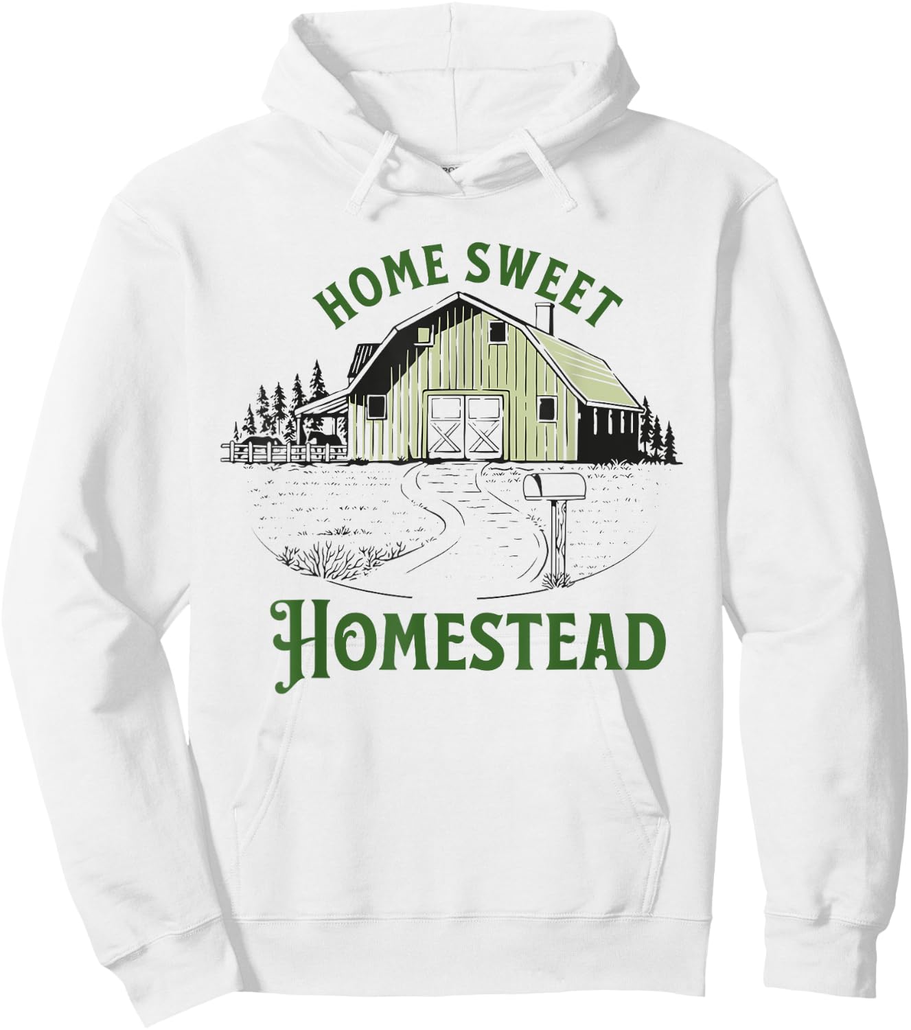 Home Sweet Homestead for homesteader backyard farmer gift Hoodie - Hoodie | White
