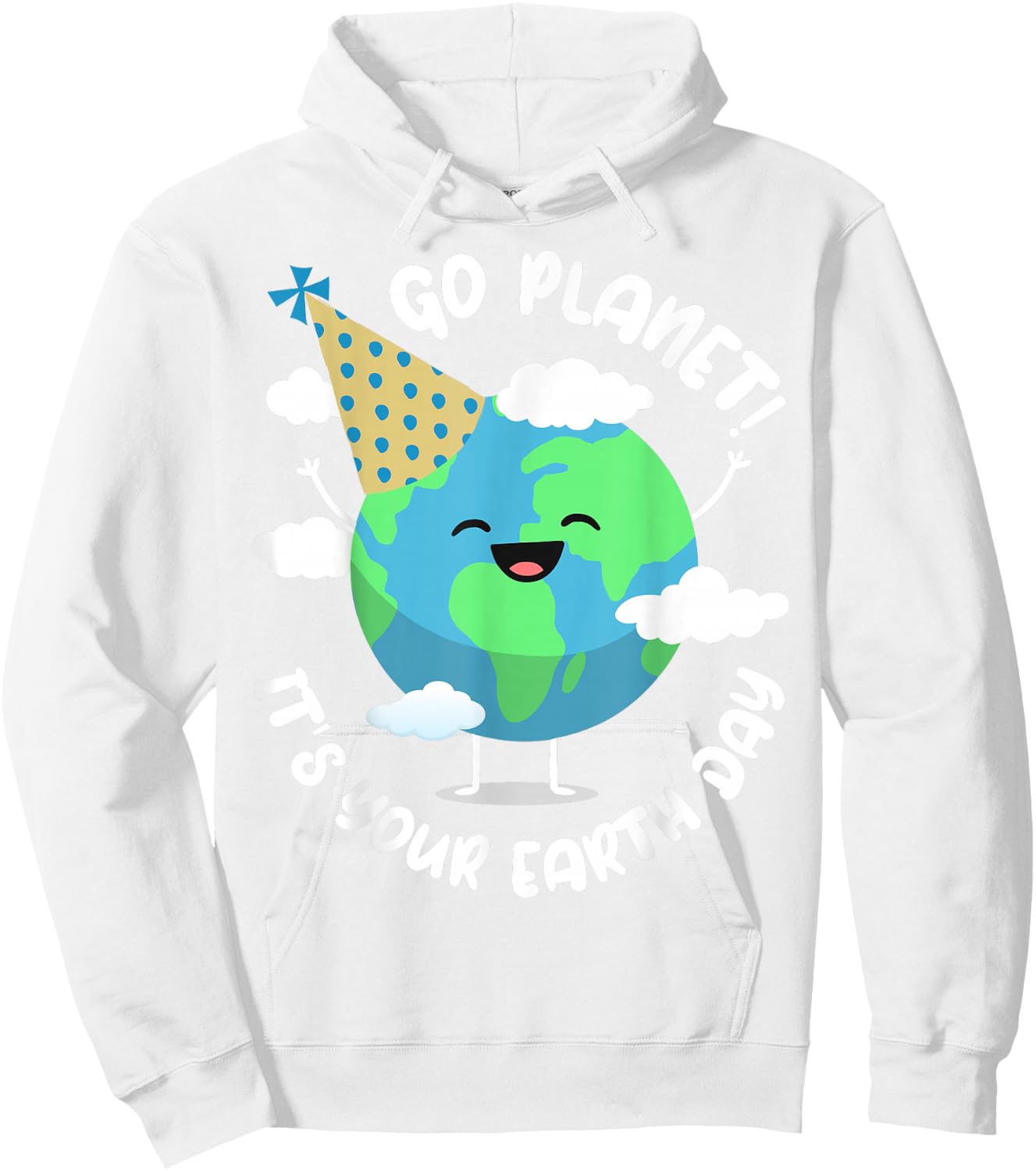 Kids Cute Earth Day Go Planet Its Your Earth Day Toddler Boy Small Hoodie - Hoodie | White
