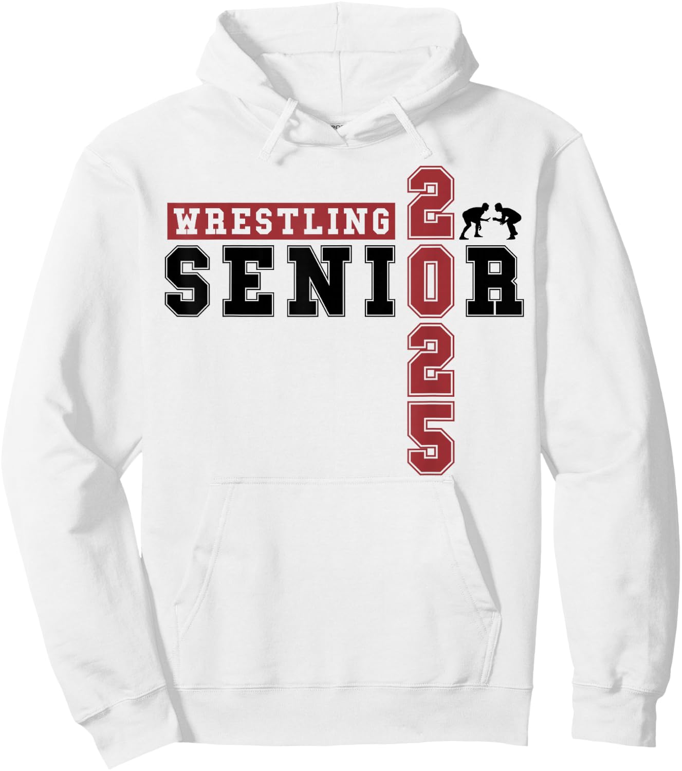 Wrestling Senior Night Wrestling Senior 2025 Graduation 69 Hoodie - Hoodie | White