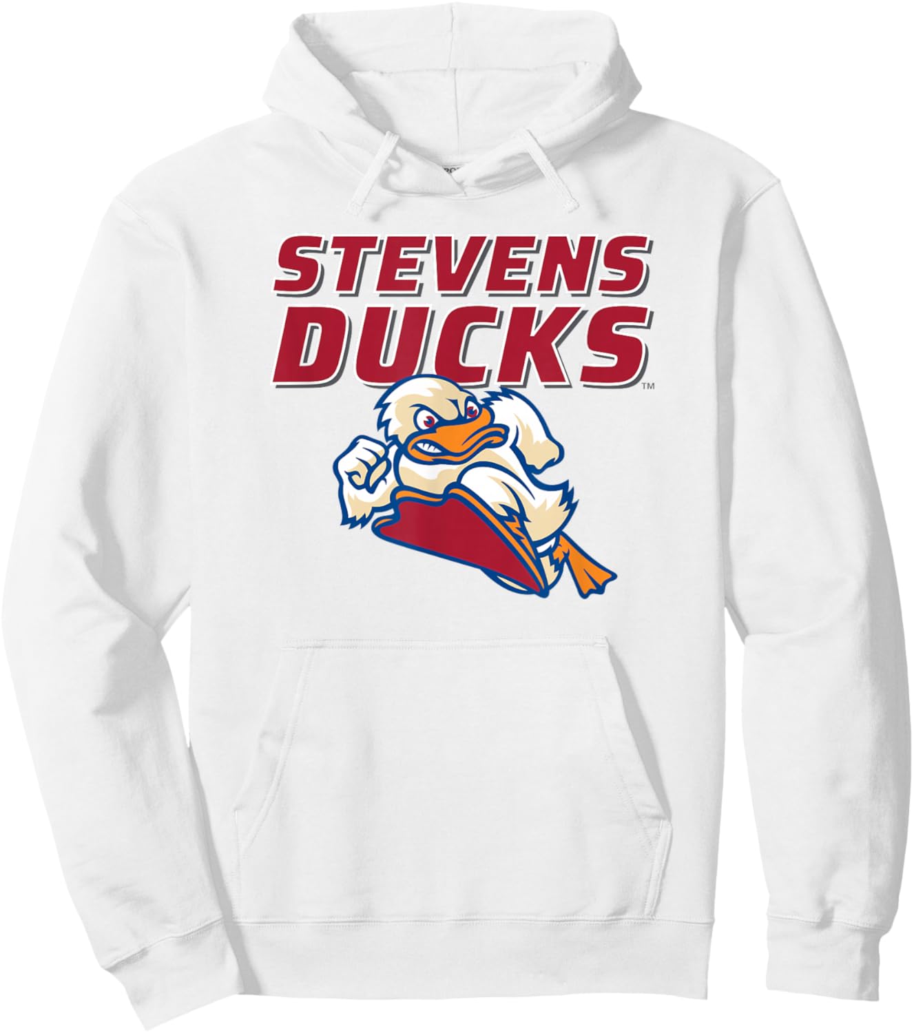 Stevens Institute of Technology Stevens Ducks Logo Hoodie - Hoodie | White