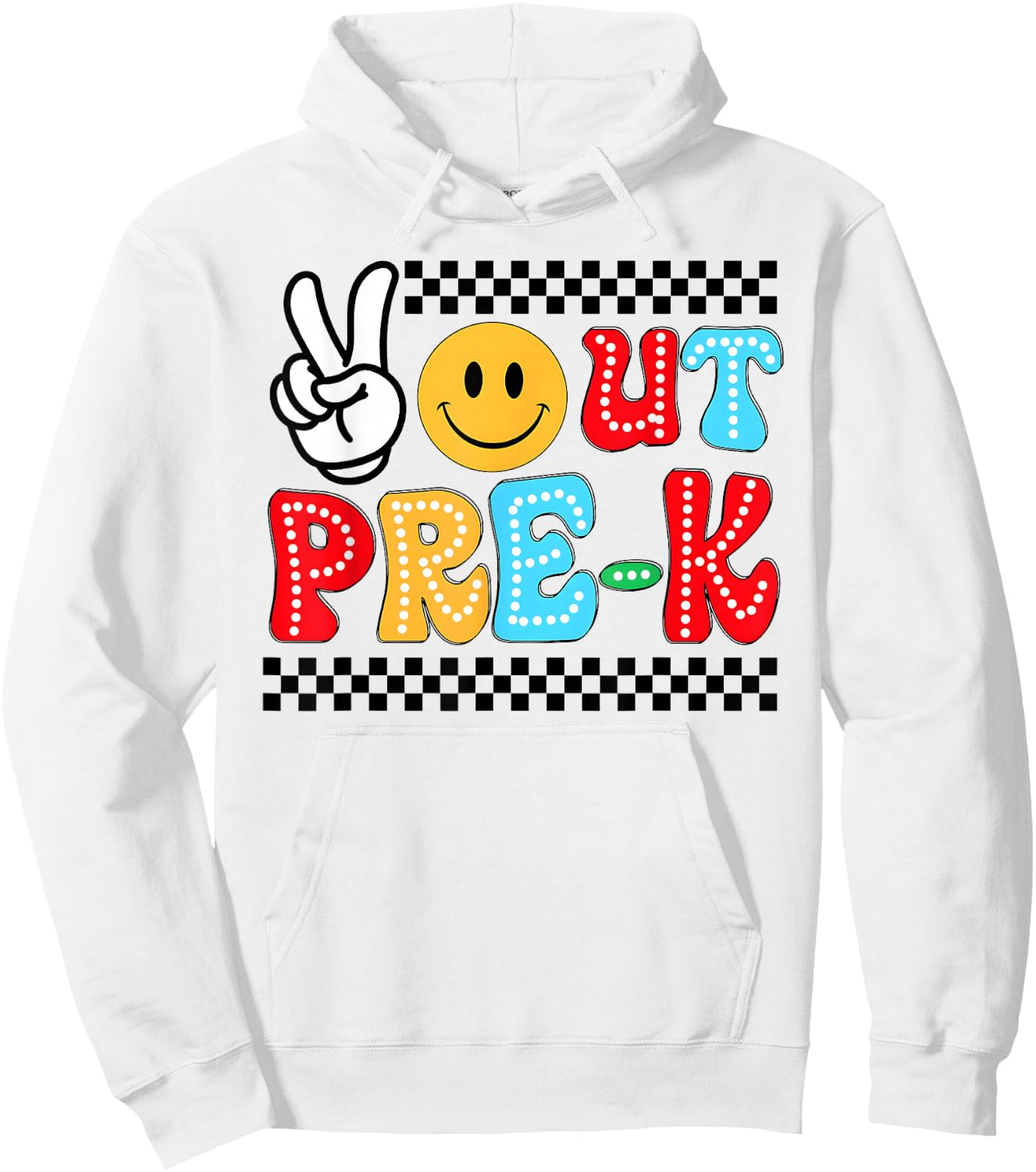 Funny Last days of school shirt for kid Peaces Out Pre-K Hoodie - Hoodie | White
