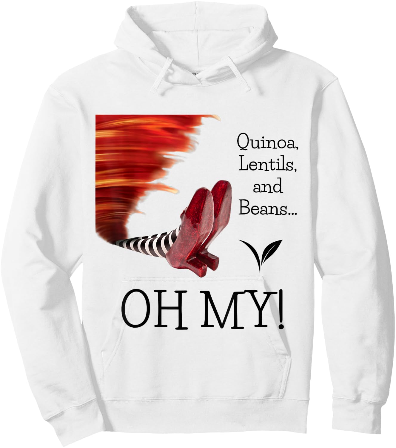 Quinoa, Lentils and Beans Oh My! Hoodie - Hoodie | White