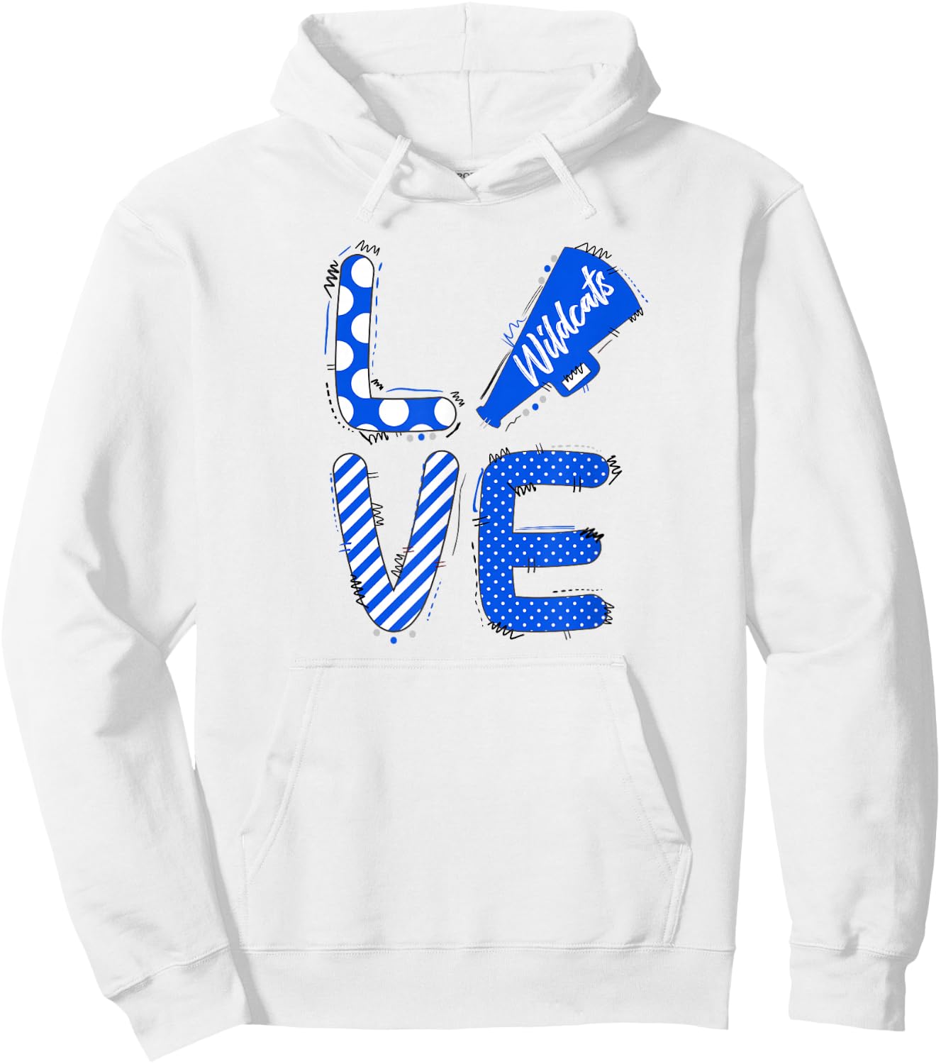 Kentucky, Big Blue, Basketball Hoodie - Hoodie | White