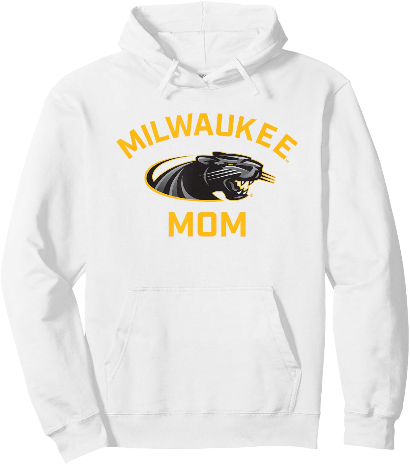 UW Milwaukee Panthers Arched Mom Hoodie - Hoodie | White