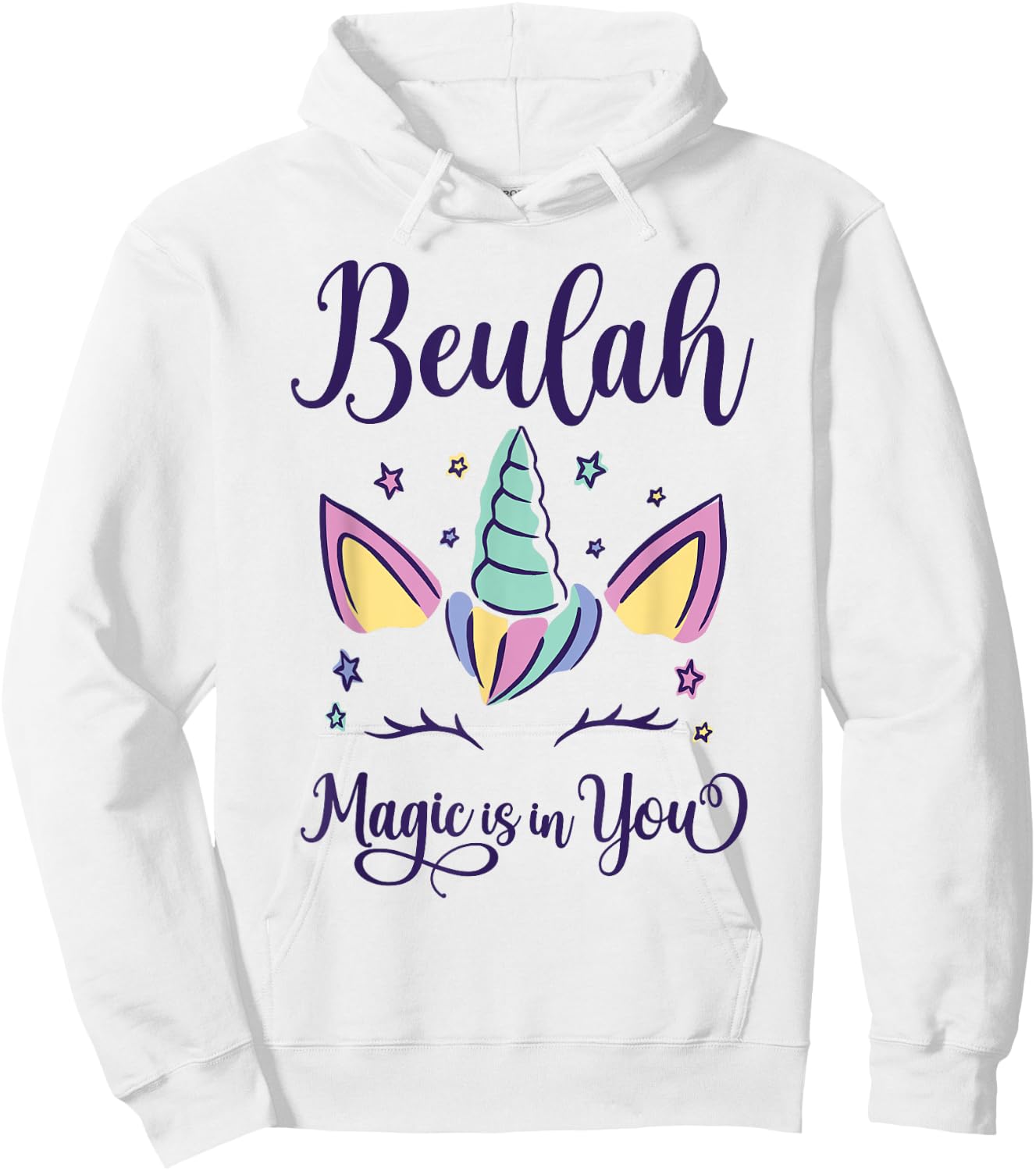 First Name Beulah Personalized I Love Beulah Hoodie - Hoodie | White