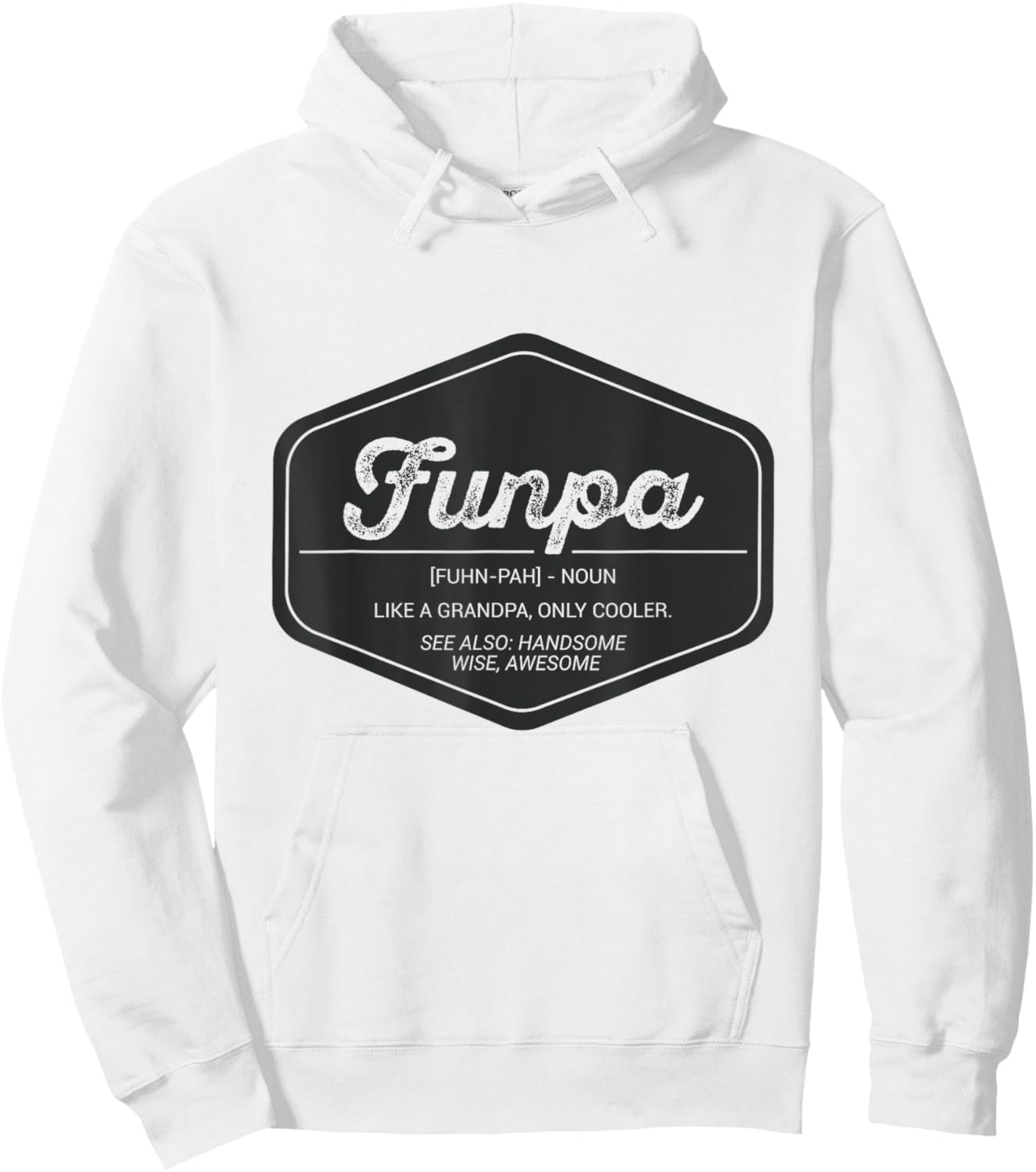 Funpa Funny Definition T Shirt Only Cooler Grandpa Birthday Hoodie - Hoodie | White