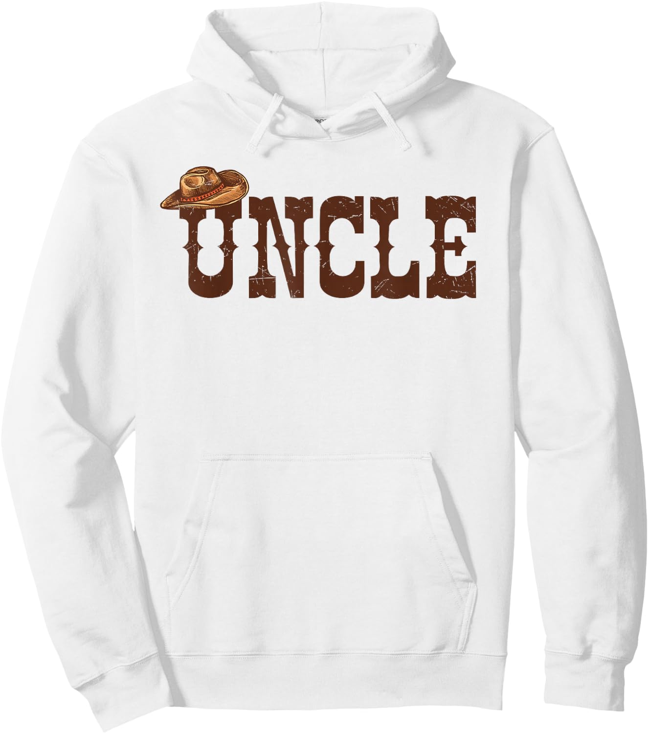 Uncle Aunt Western Family Matching Birthday Cowboy Cowgirl Hoodie - Hoodie | White