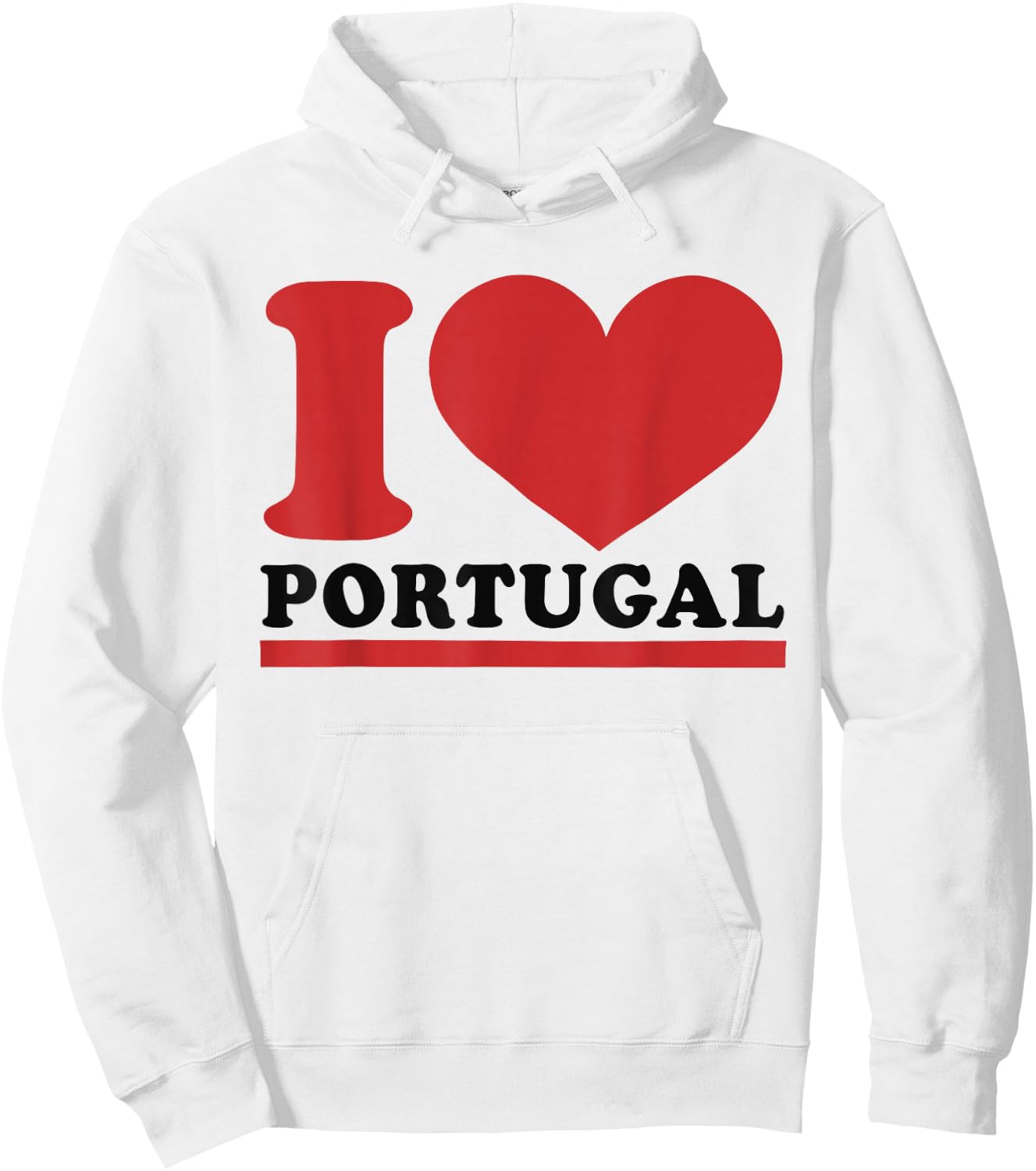 Portugal Heart - I Love Portugal Hoodie - Hoodie | White