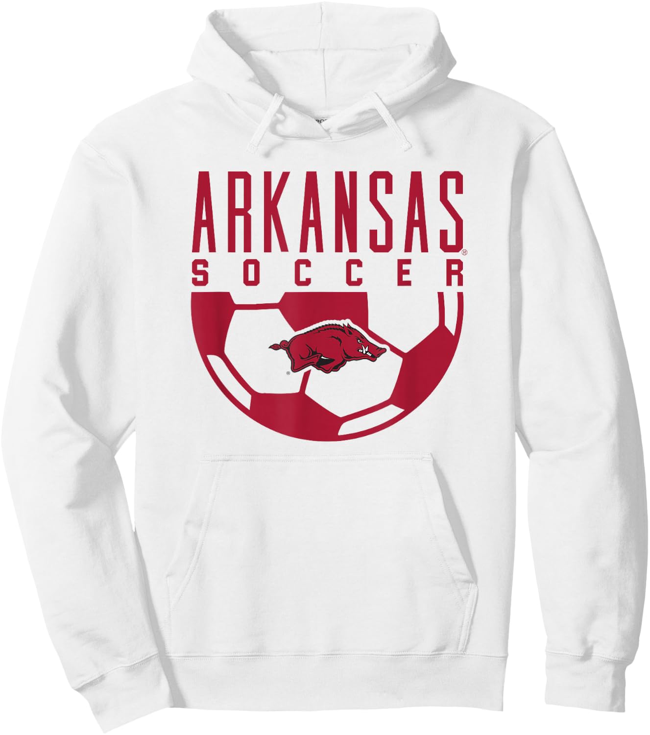 University of Arkansas Razorbacks Soccer Hoodie - Hoodie | White