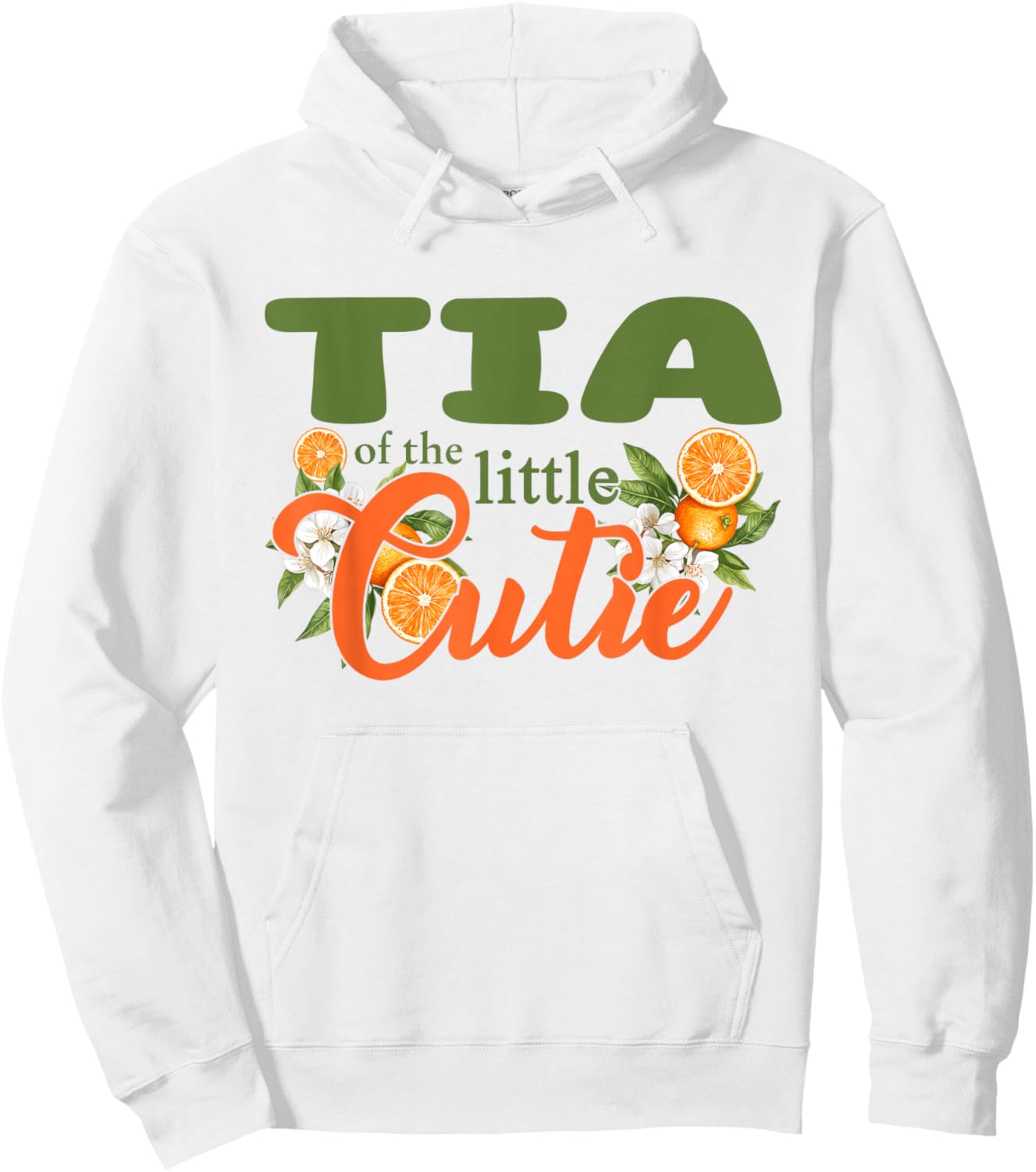 Tia of The Little Cutie Orange Clementine Bday Party Hoodie - Hoodie | White