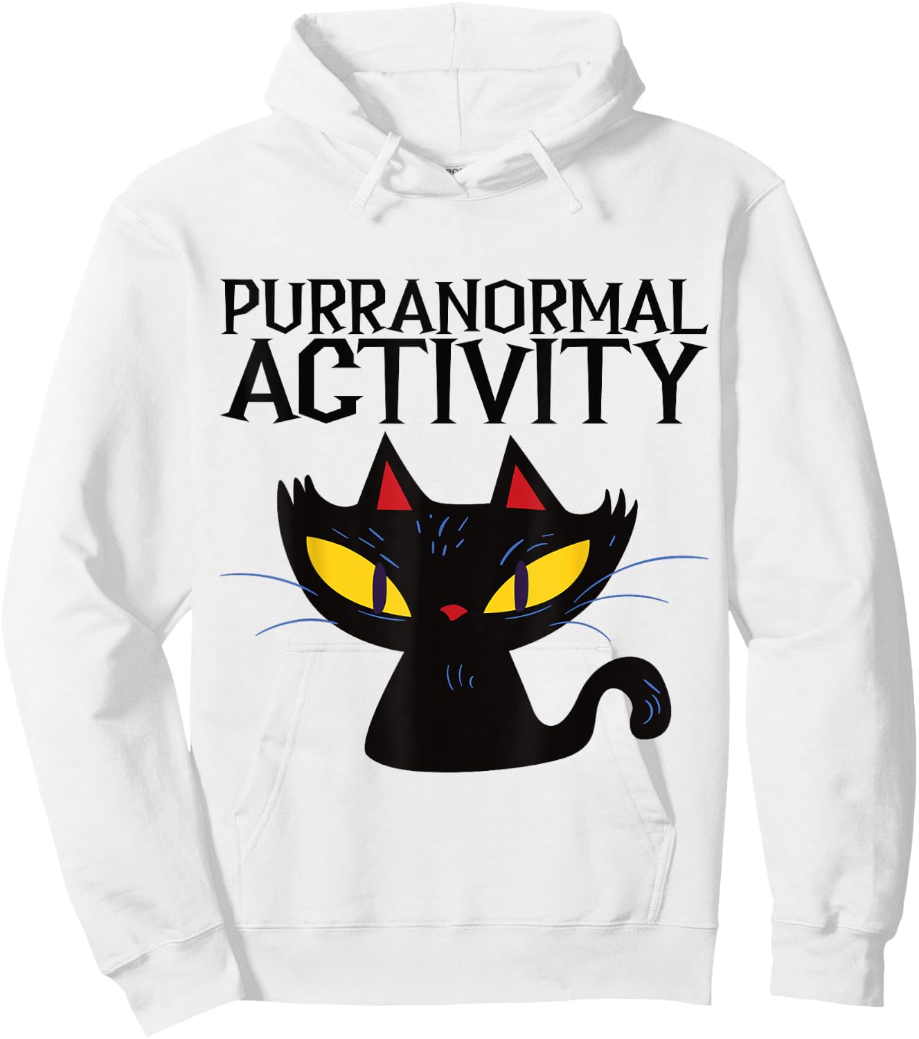 Purranormal Activity Halloween Design Hoodie - Hoodie | White