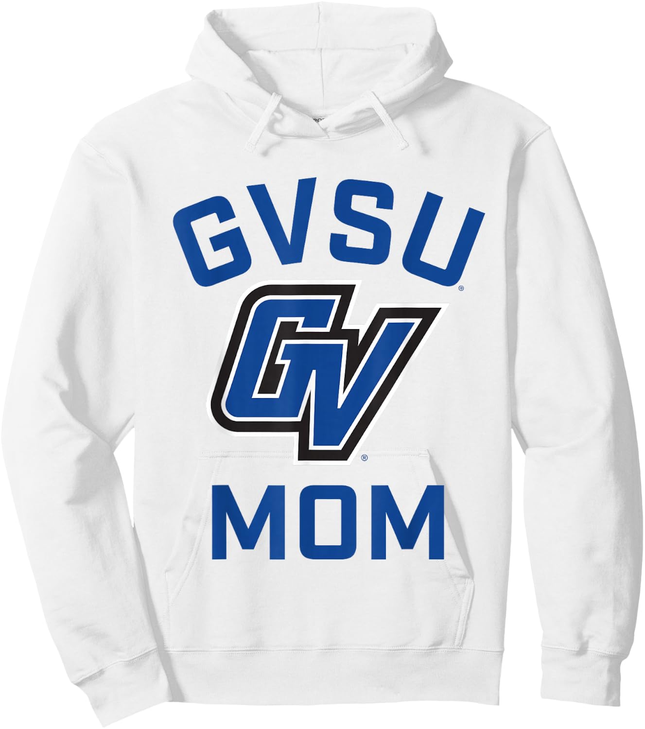Grand Valley State University GVSU Lakers Arched Mom Hoodie - Hoodie | White