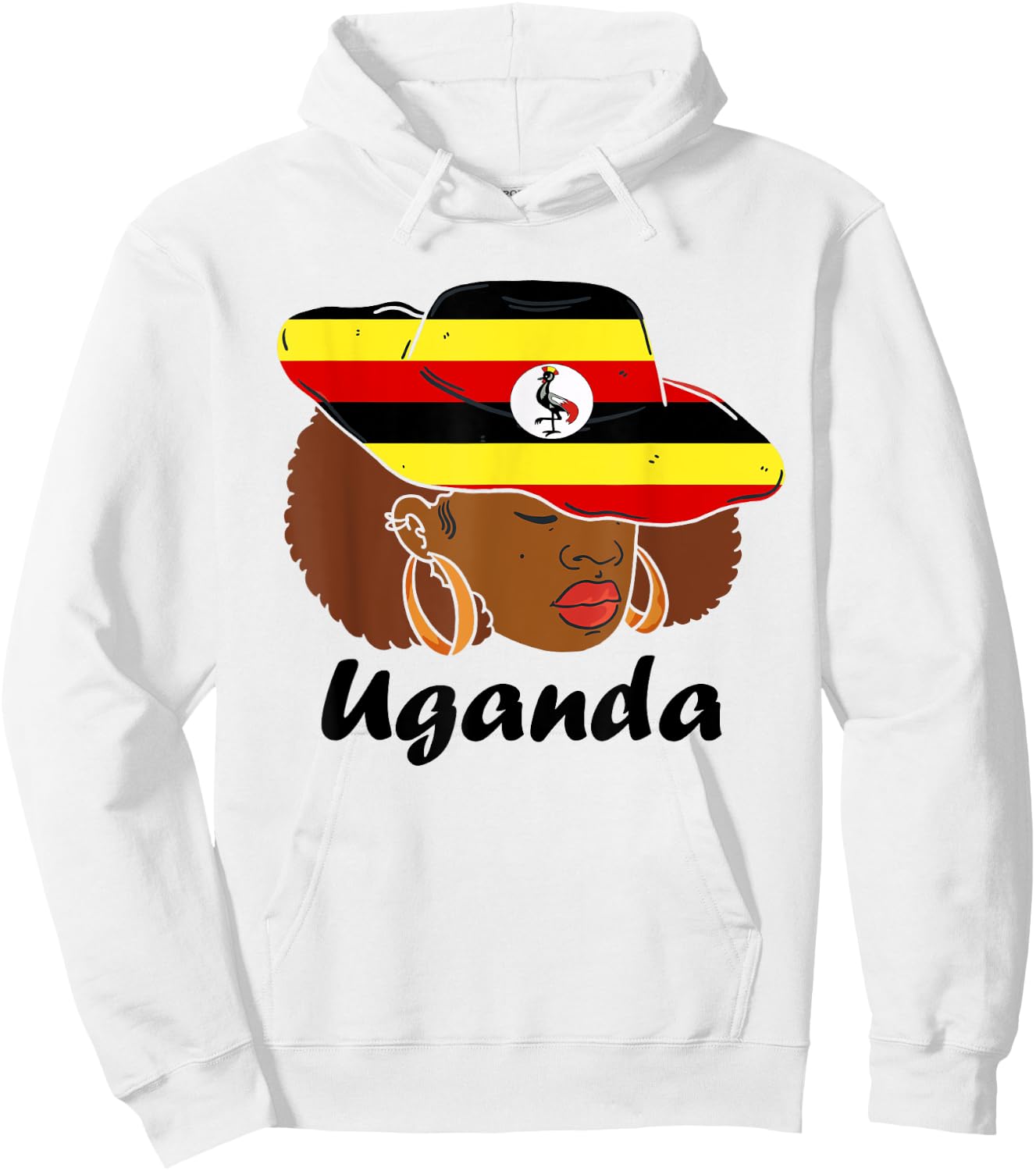 Uganda Woman Ugandan Pride Ugandan Flag Ugandan Roots Hoodie - Hoodie | White