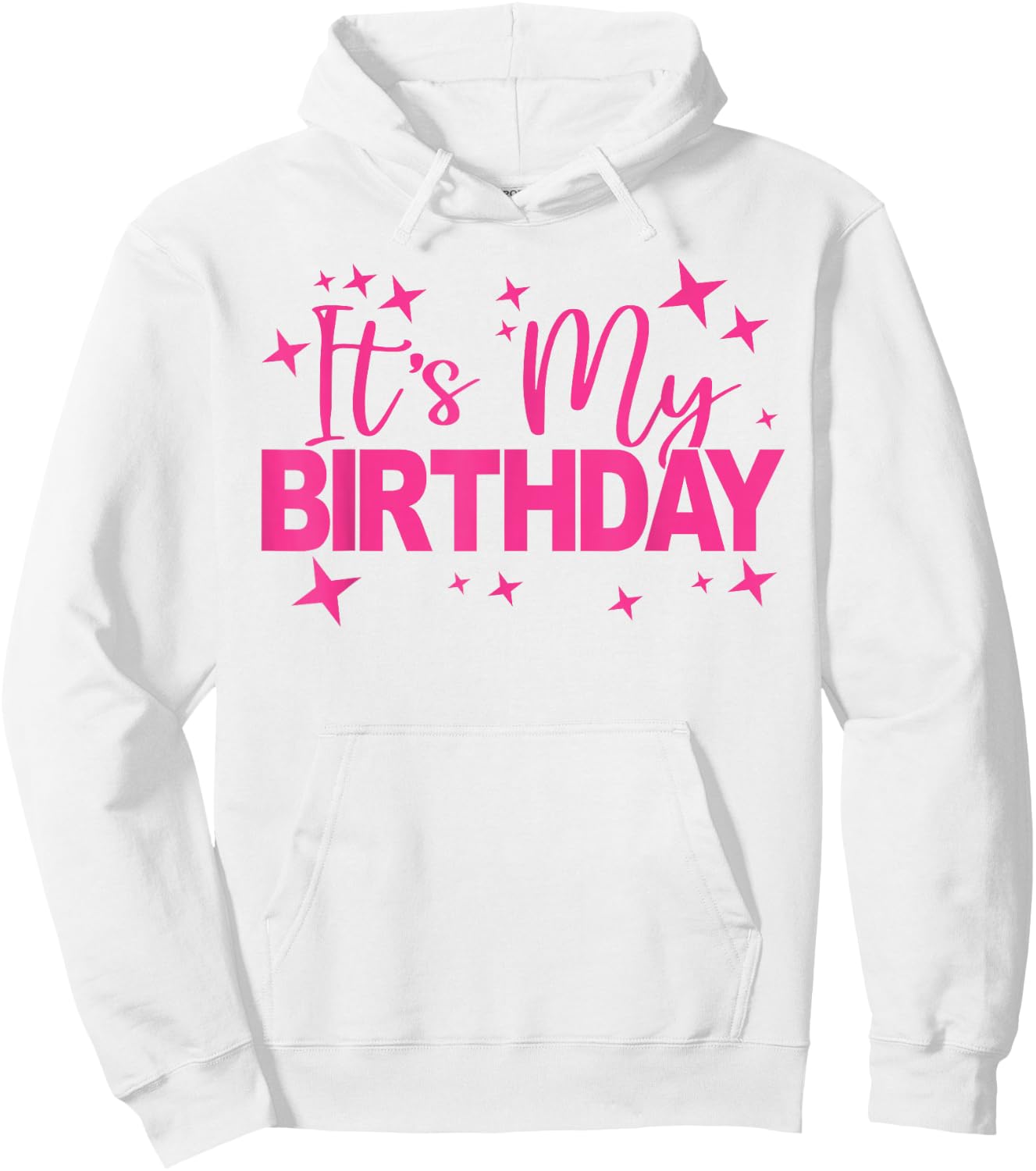 It's My Birthday Party Women and Girls, Cute Pink Birthday Hoodie - Hoodie | White