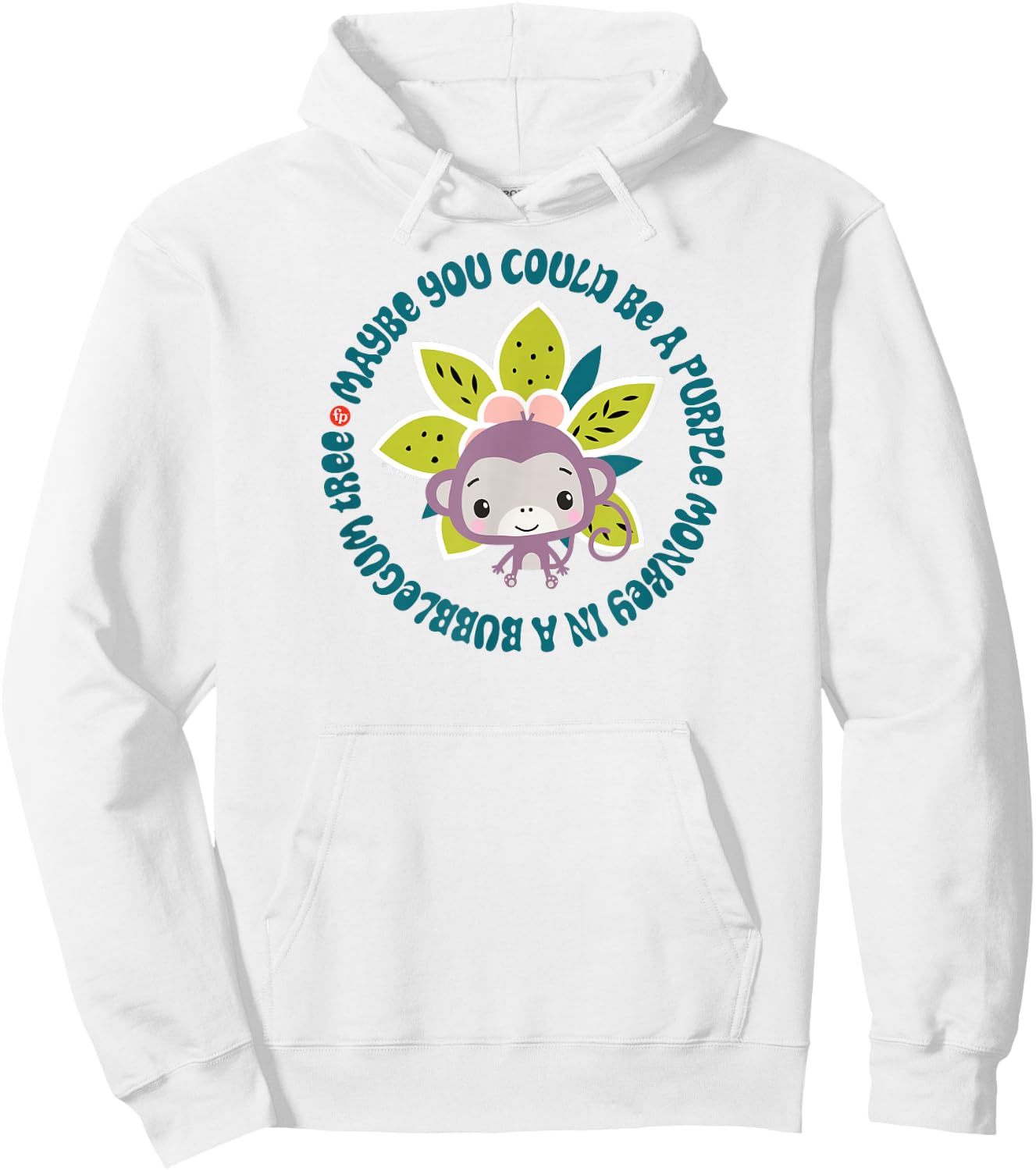 Fisher-Price - Could Be A Purple Monkey In A Bubblegum Tree Hoodie - Hoodie | White