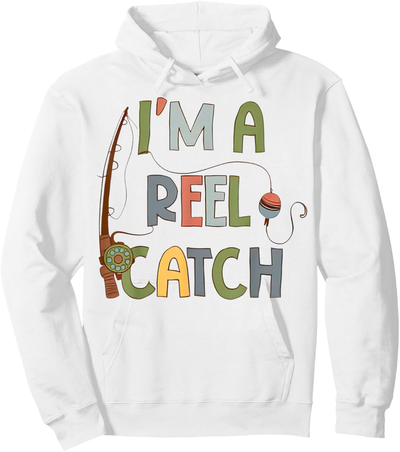 I'm A Reel Catch Romper Funny Fishing Dad Hoodie - Hoodie | White