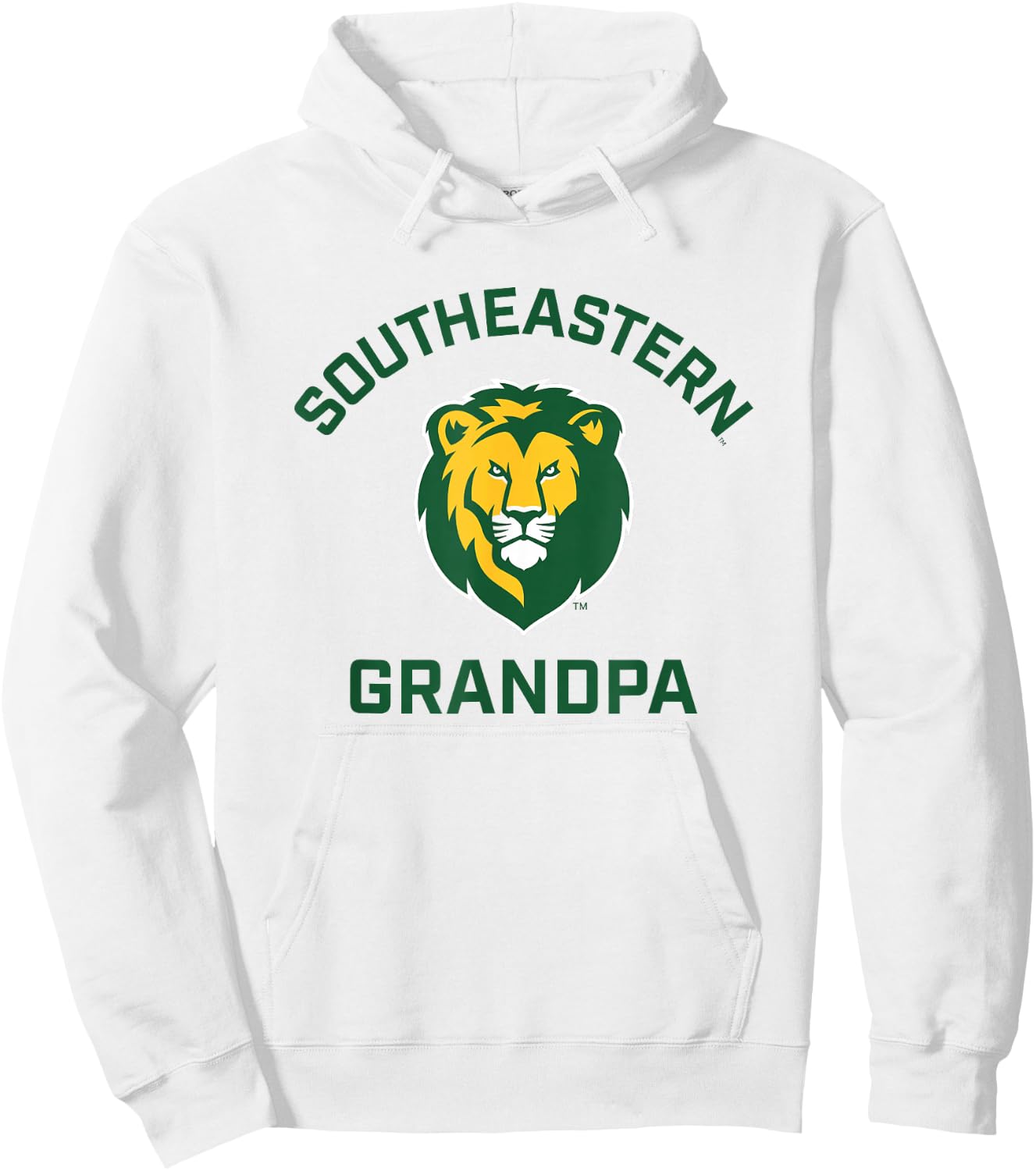 Southeastern Louisiana University Lions Arched Grandpa Hoodie - Hoodie | White