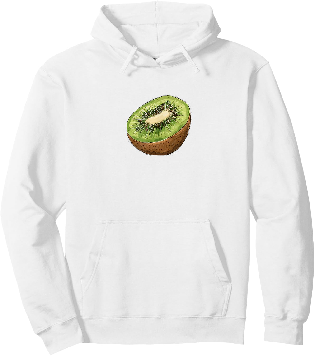 Kiwi Fruit Lovers Y2K Vintage Cute Retro Kiwi Graphic Hoodie - Hoodie | White
