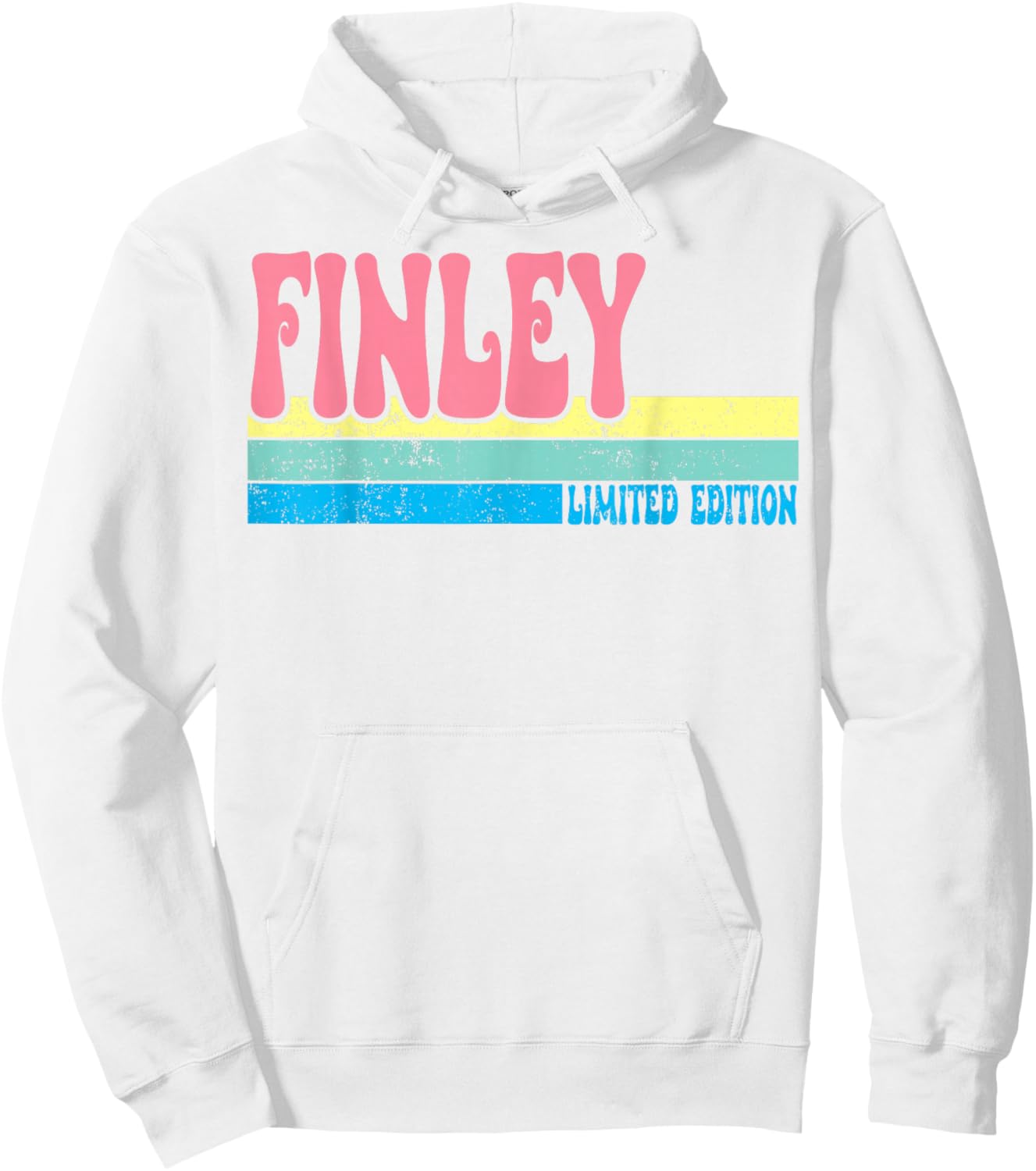 FINLEY Name Personalized Cute Idea Groovy Women FINLEY Hoodie - Hoodie | White