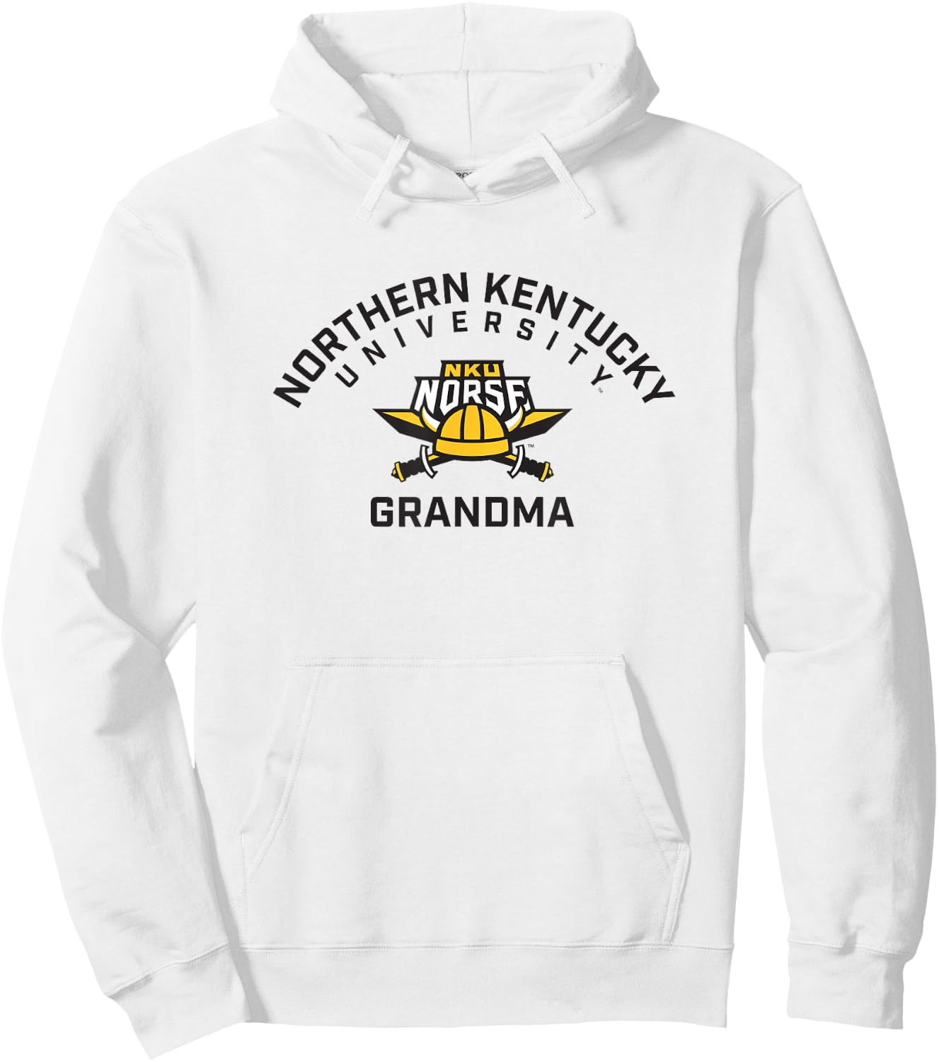 Northern Kentucky University NKU Norse Arched Grandma Hoodie - Hoodie | White