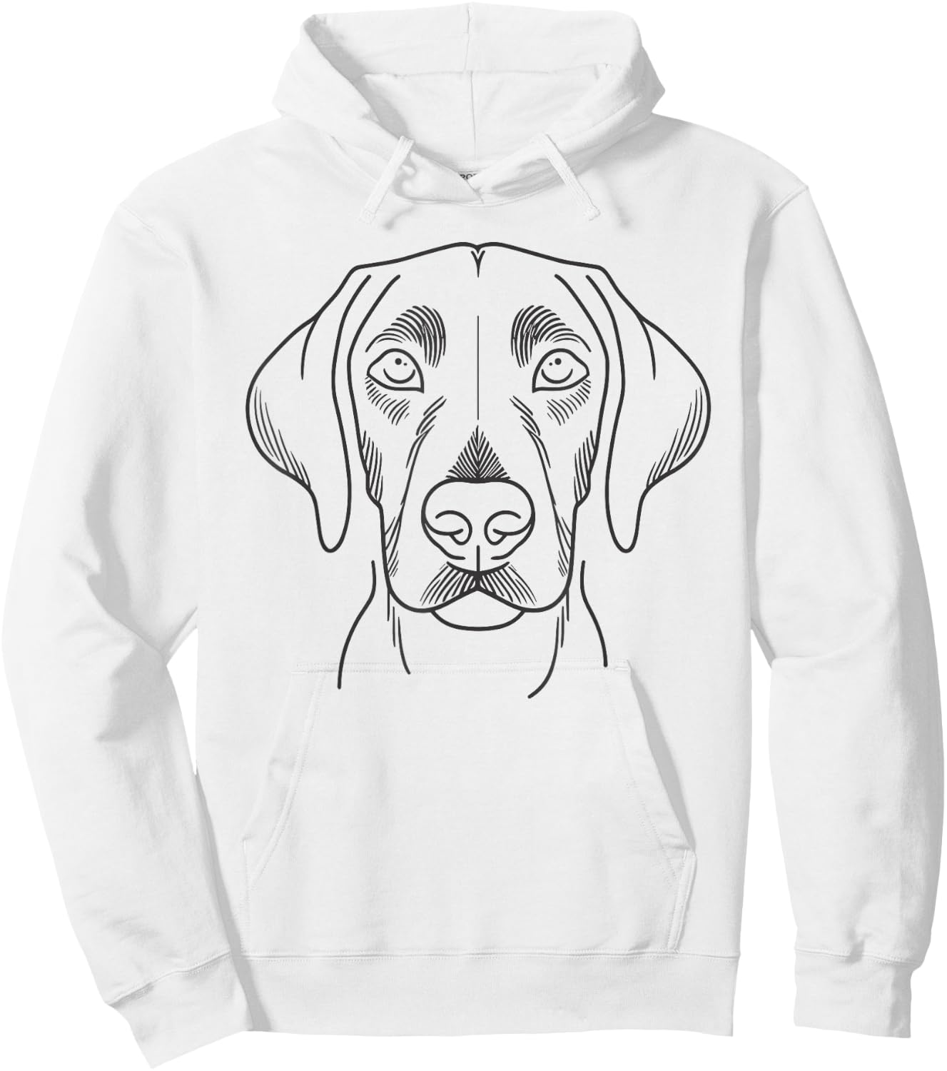 Line Art American Foxhound Foxhounds Hoodie - Hoodie | White