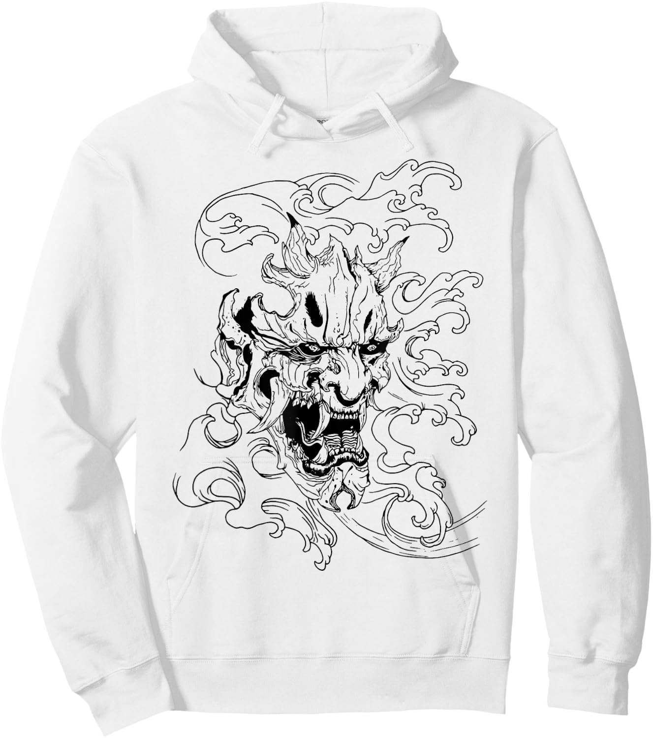 Japanese Oni Hoodie - Hoodie | White