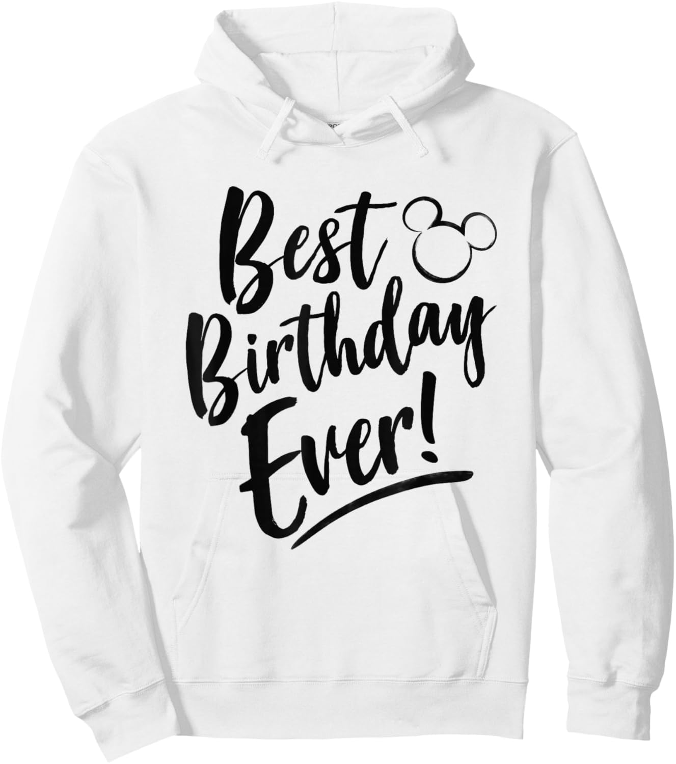 Disney Mickey And Friends Best Birthday Ever Classic Logo Hoodie - Hoodie | White