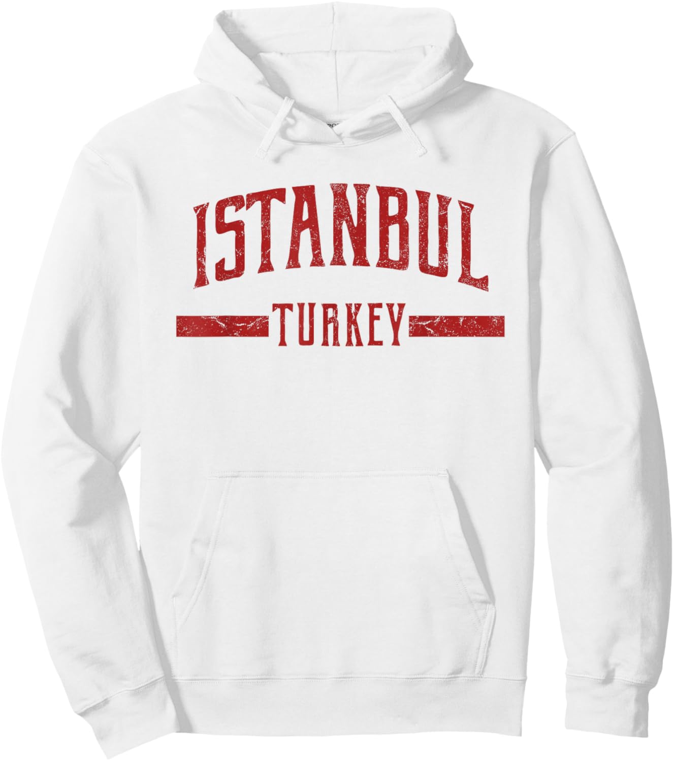 Turkey Line Apparel Istanbul Distressed Vintage Hoodie - Hoodie | White
