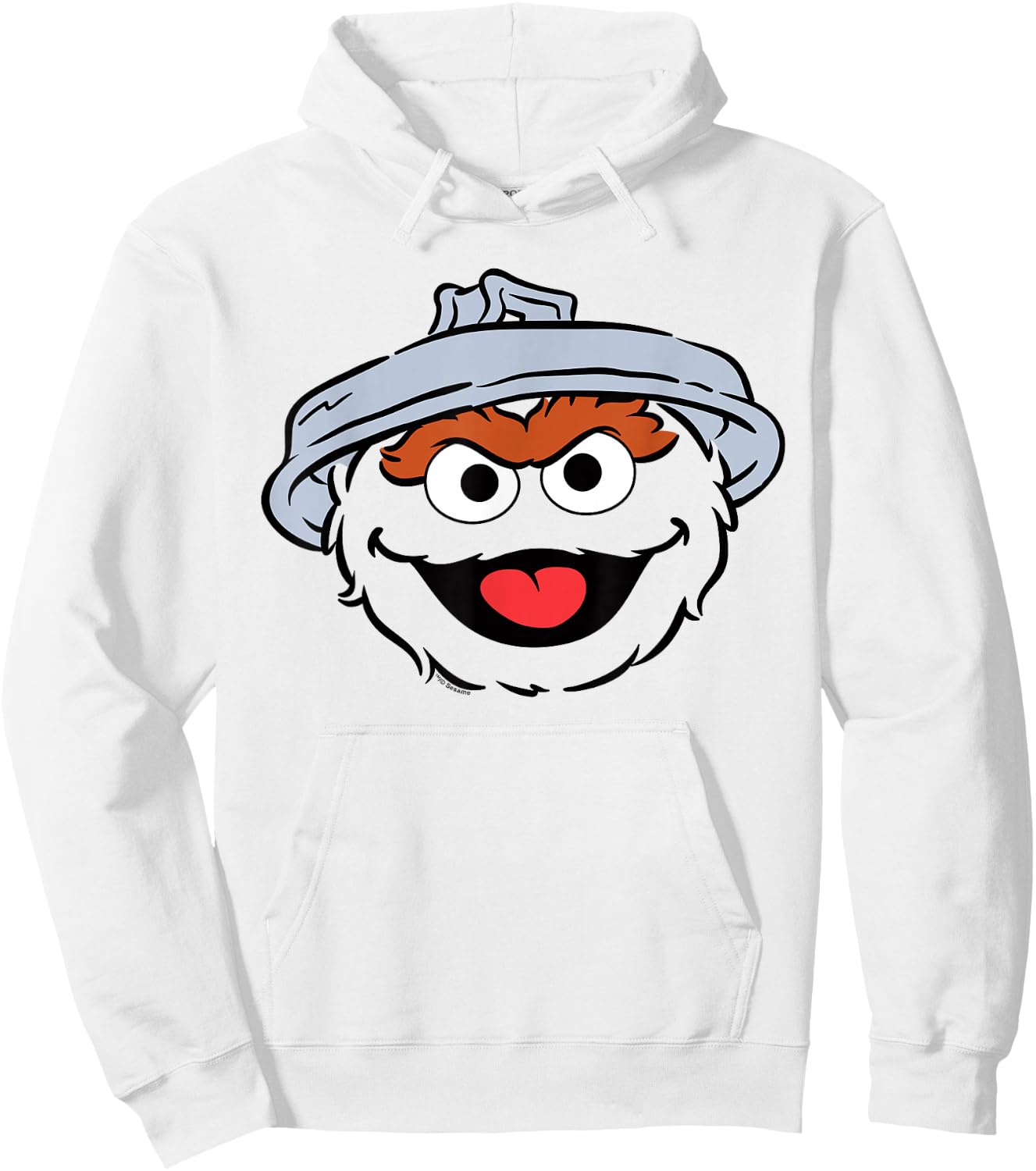 Sesame Street Oscar The Grouch Full Face Halloween Costume Hoodie - Hoodie | White