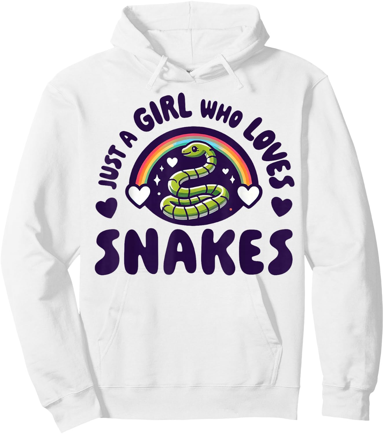Snake Girl - Snake Women - I Love My Snake Hoodie - Hoodie | White
