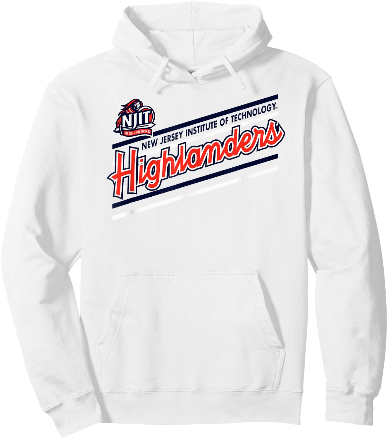 New Jersey Institute of Technology Highlanders Perform Gray Hoodie - Hoodie | White