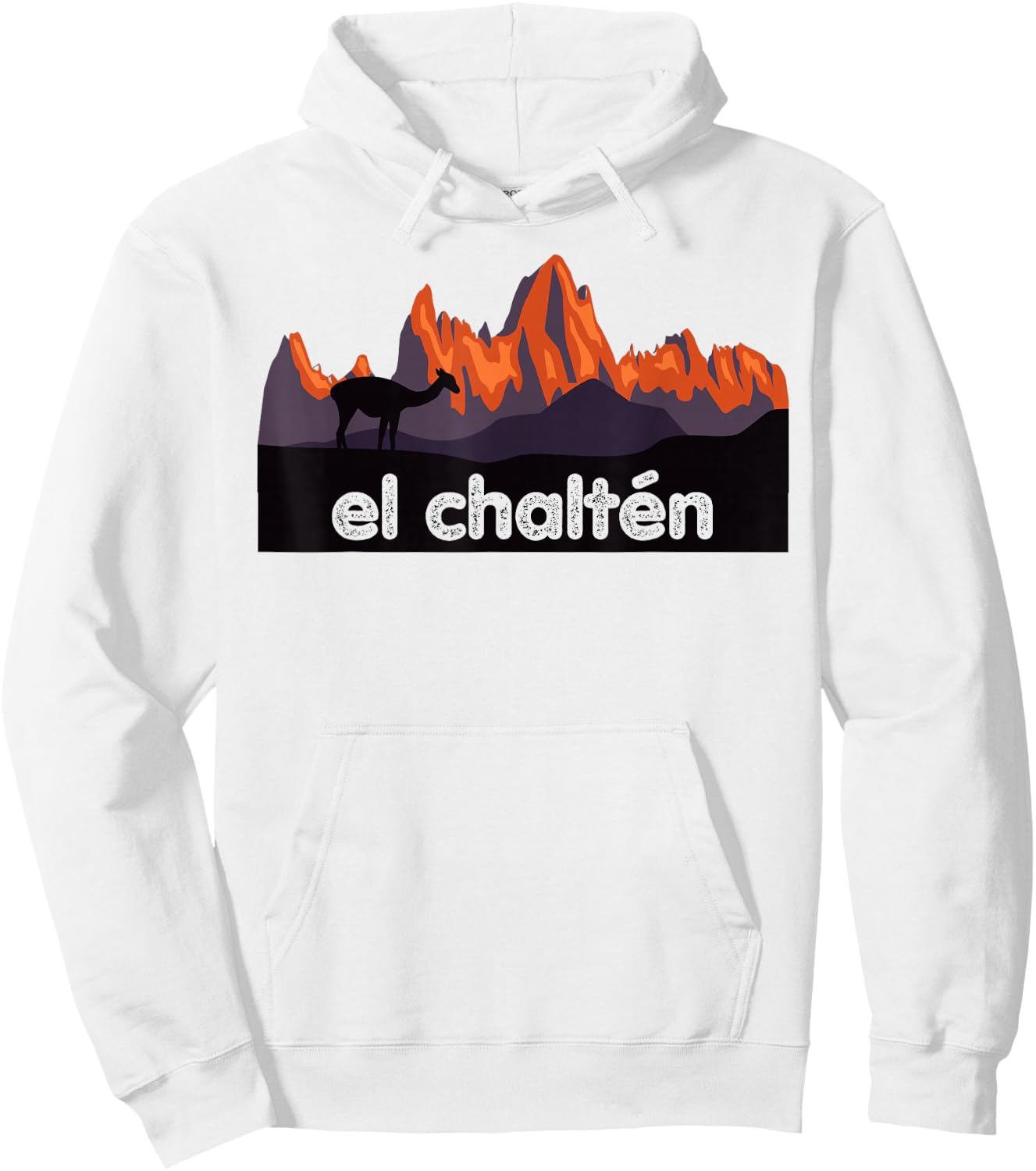 Mt. FITZ ROY Mountain Range, EL CHALTEN Hoodie - Hoodie | White