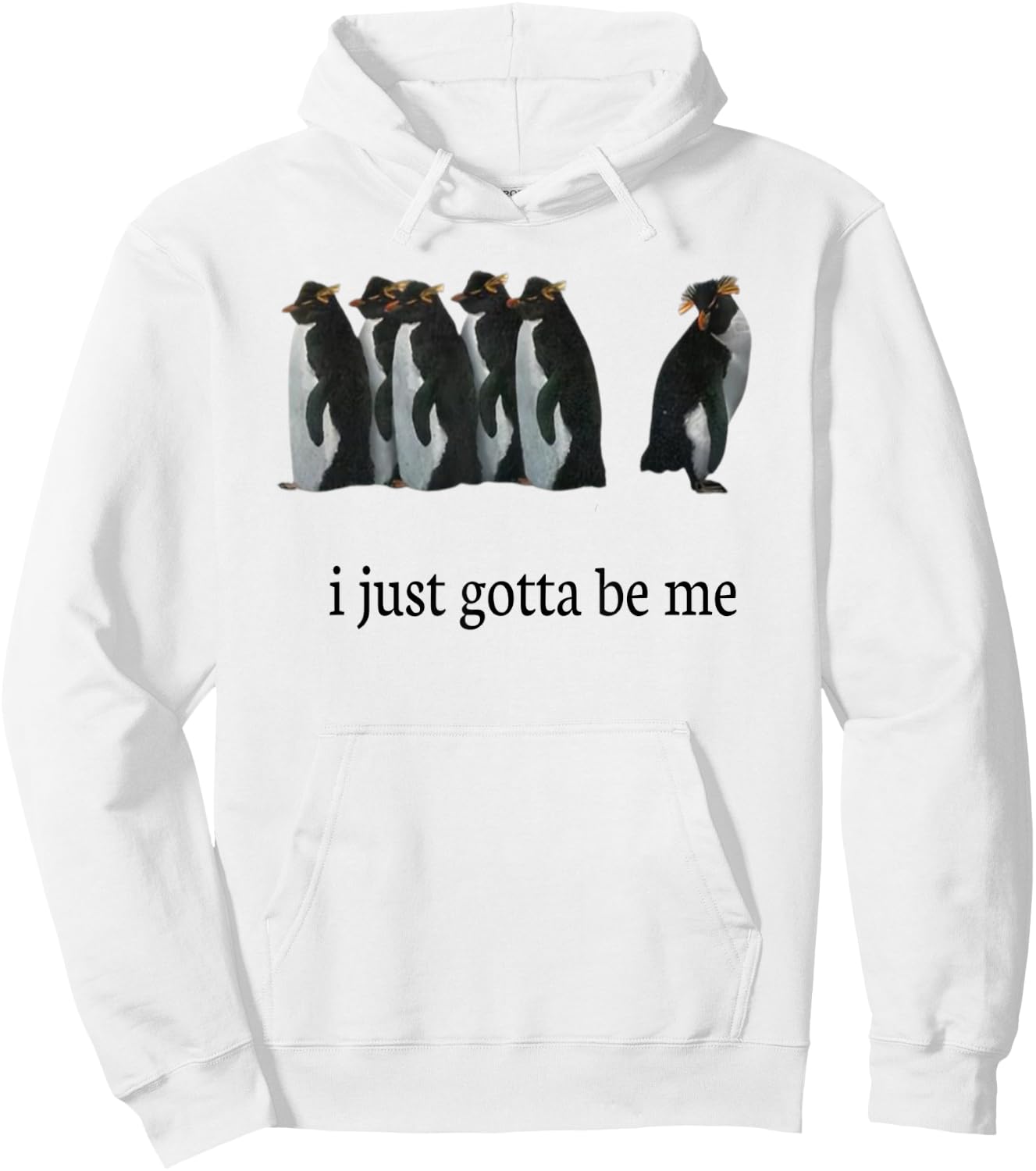 I Just Gotta Be Me Hoodie - Hoodie | White