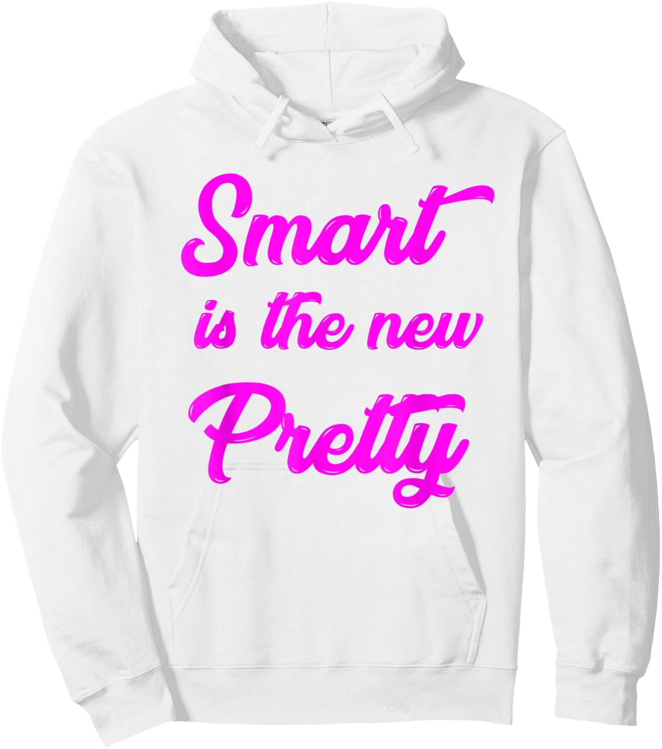 Girl Power Shirts for Little Girls Smart is the New Pretty Hoodie - Hoodie | White