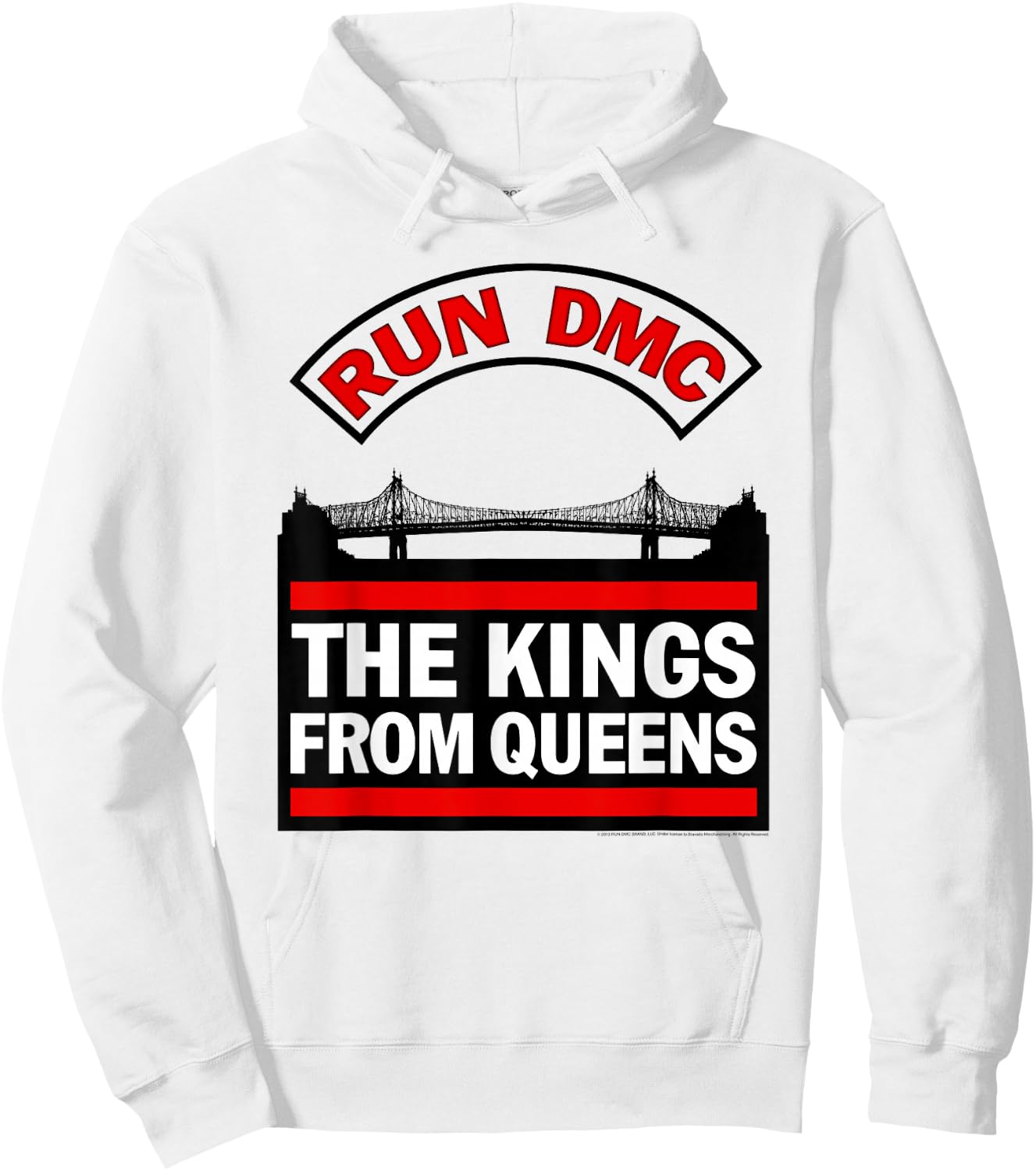 Run DMC Official Kings From Queens Hoodie - Hoodie | White