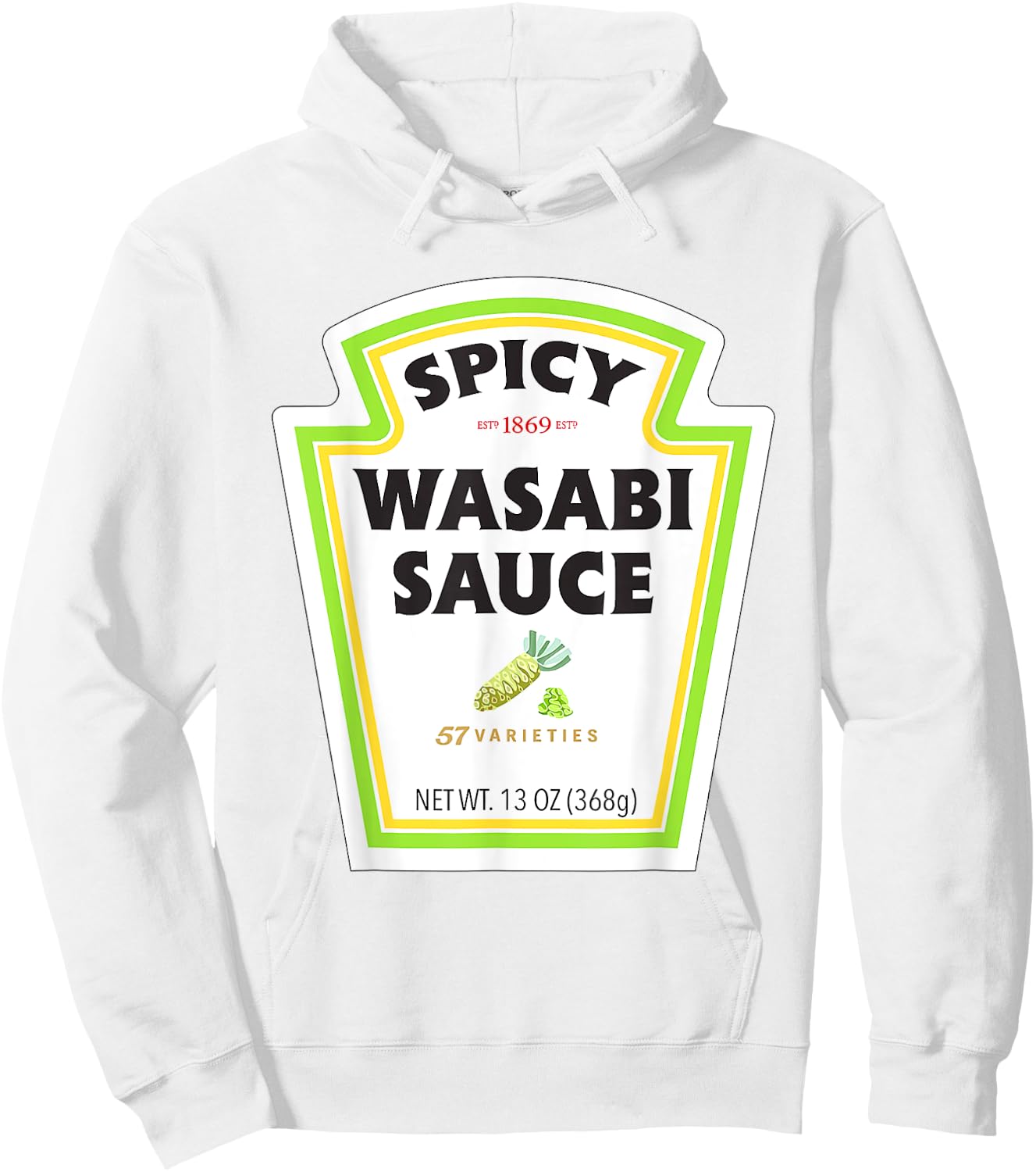 Spicy Wasabi Sauce Halloween Costume Matching Couples Group Hoodie - Hoodie | White