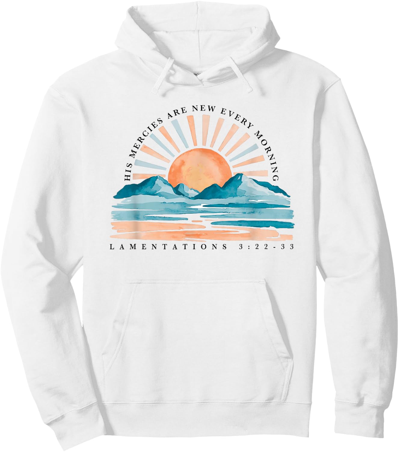 His Mercies Are New Every Morning Hoodie - Hoodie | White