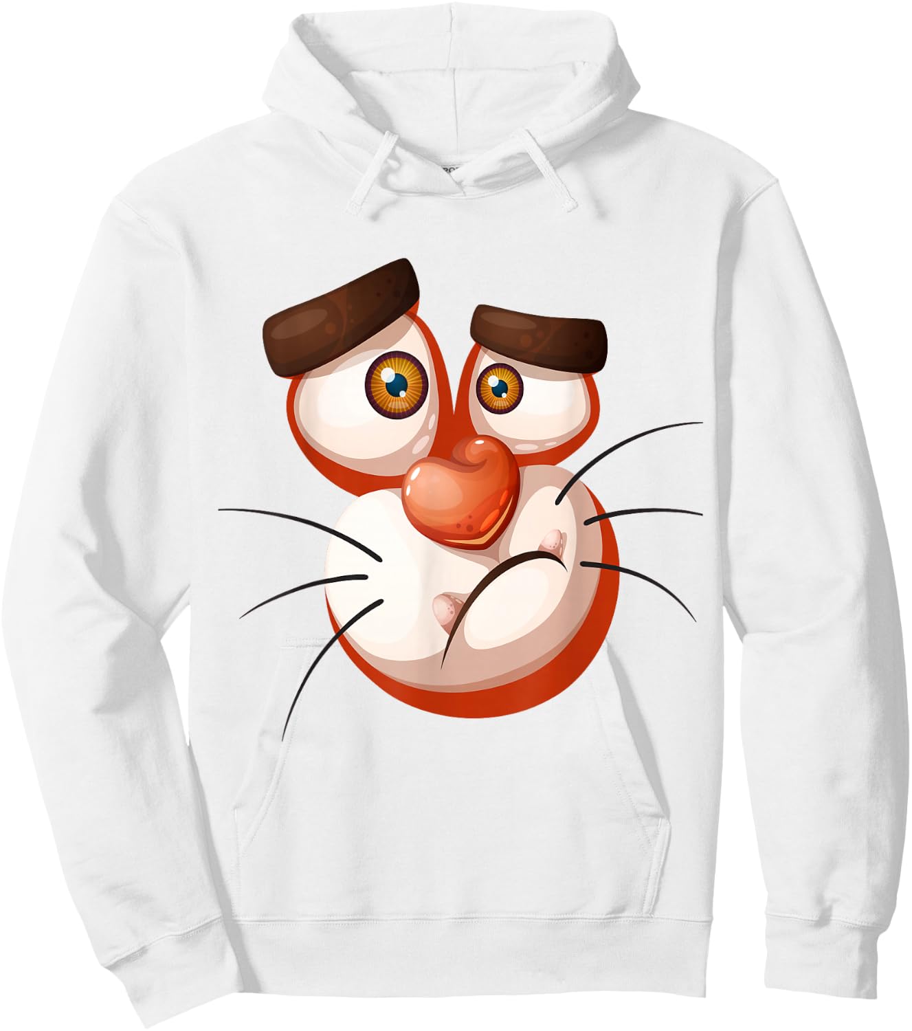 Tiger Halloween Costume Shirt Face Boys Girls Kids Hoodie - Hoodie | White