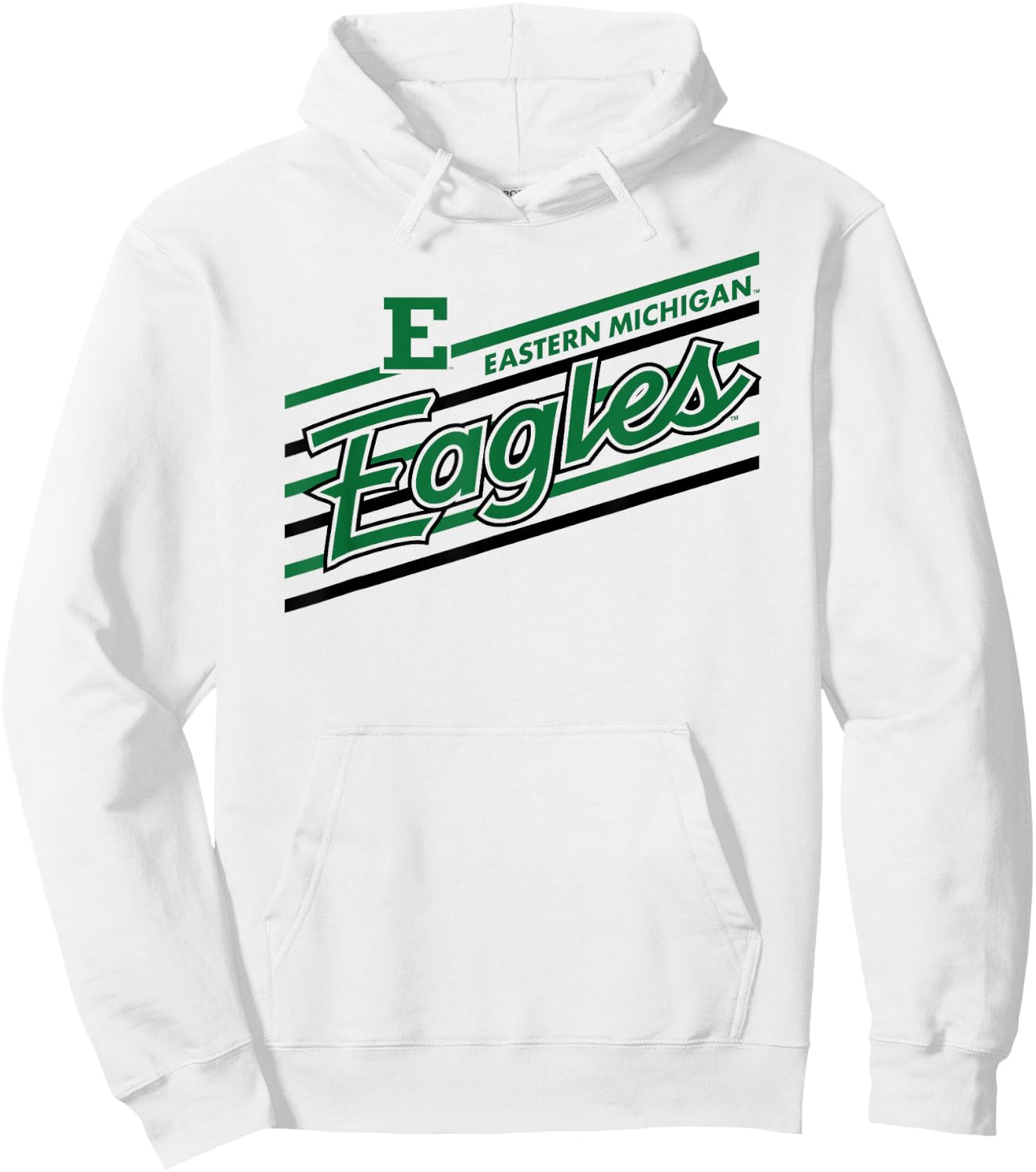 Eastern Michigan Eagles Retro Performer White Hoodie - Hoodie | White