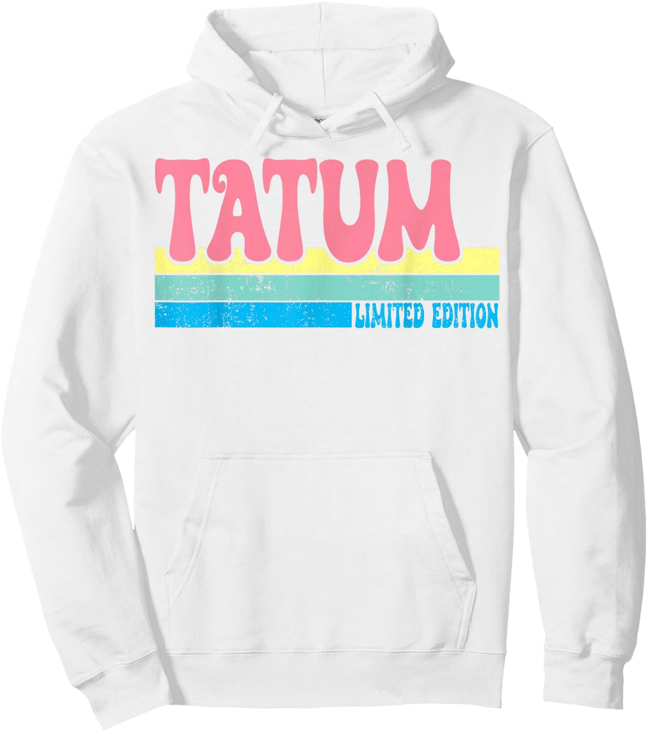 TATUM Name Personalized Cute Idea Groovy Women TATUM Hoodie - Hoodie | White